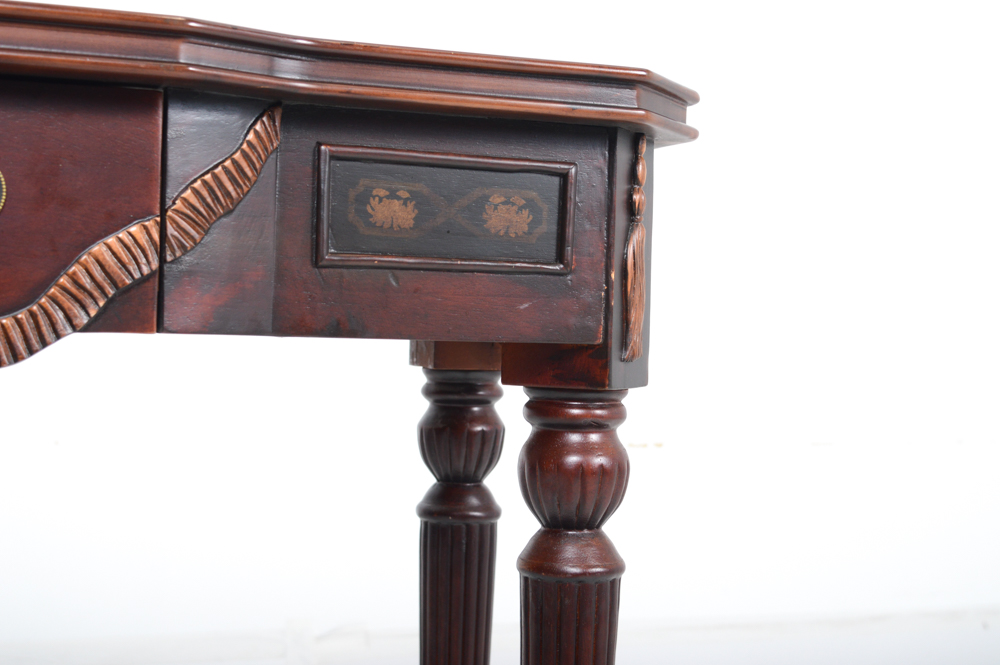 Stenciled Hall Table