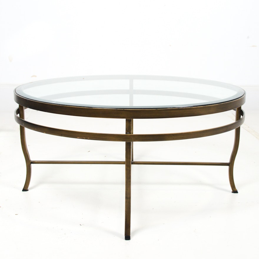 Metal and Glass Coffee Table