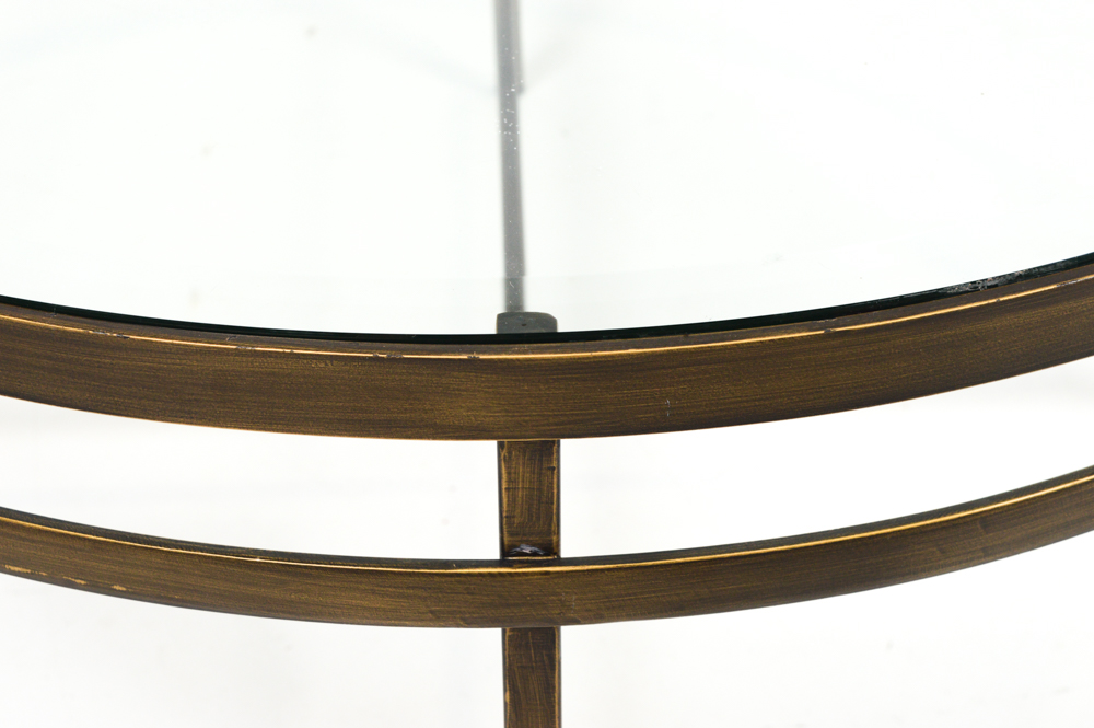 Metal and Glass Coffee Table