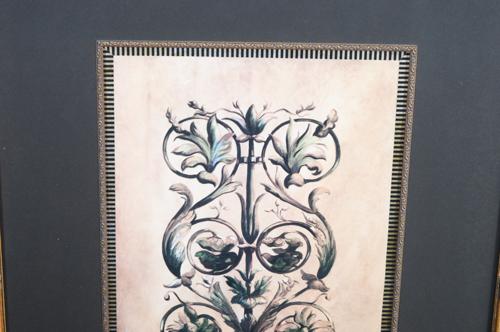 Framed Botanical Offset Lithograph