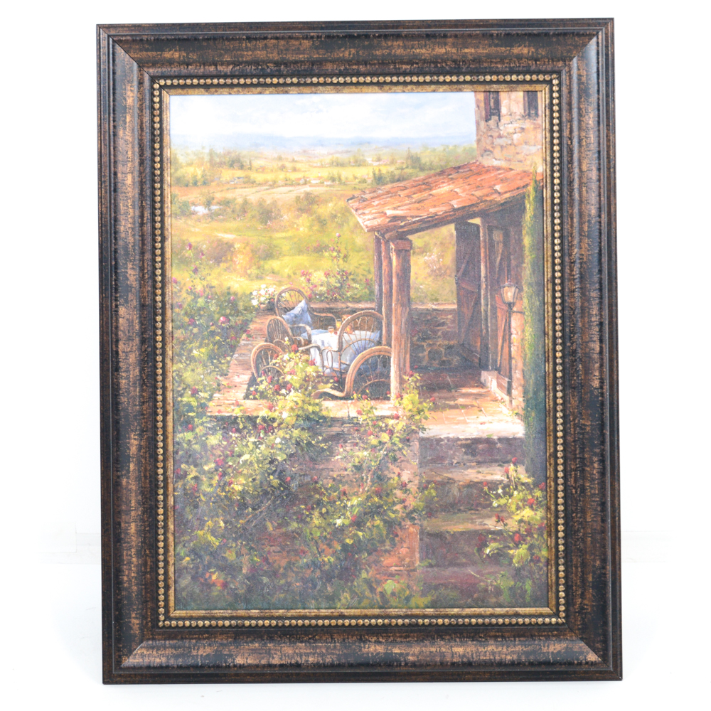 Tuscan Villa Giclee Reproduction Artwork