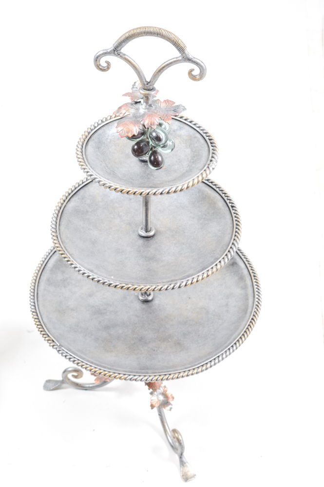 Silver Tone Home and Garden Decor