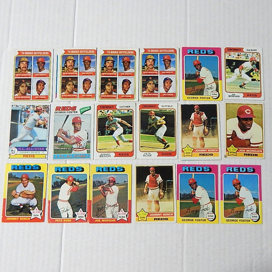 1970s TOPPS Big Red Machine Card Lot