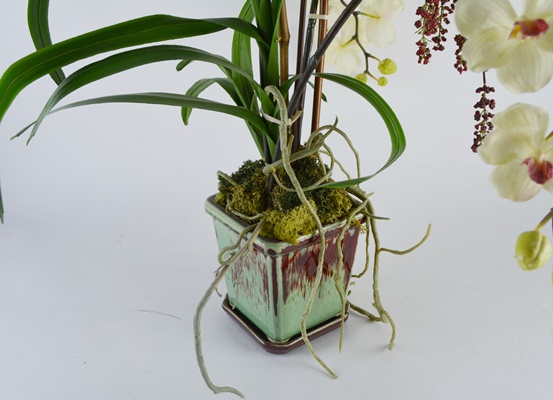 Potted Faux Orchid