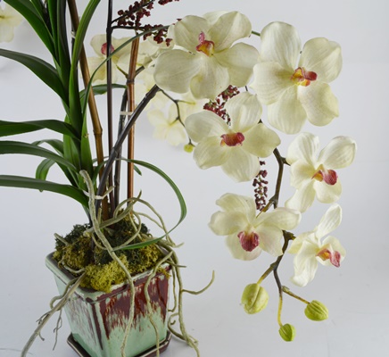 Potted Faux Orchid