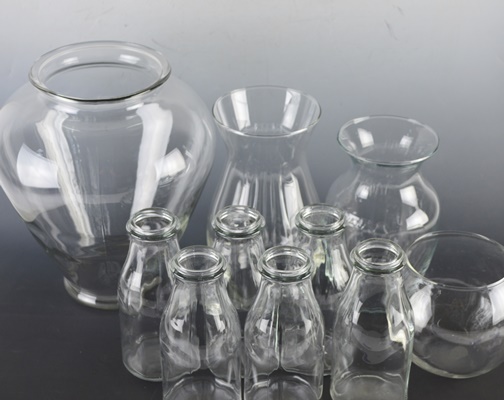 Collection of Clear Vases