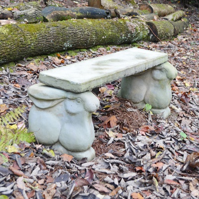 Concrete Bunny Bench