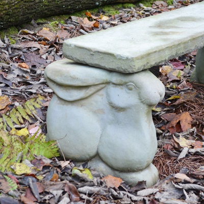 Concrete Bunny Bench