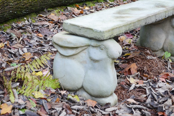 Concrete Bunny Bench