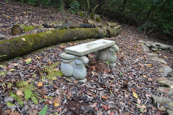 Concrete Bunny Bench