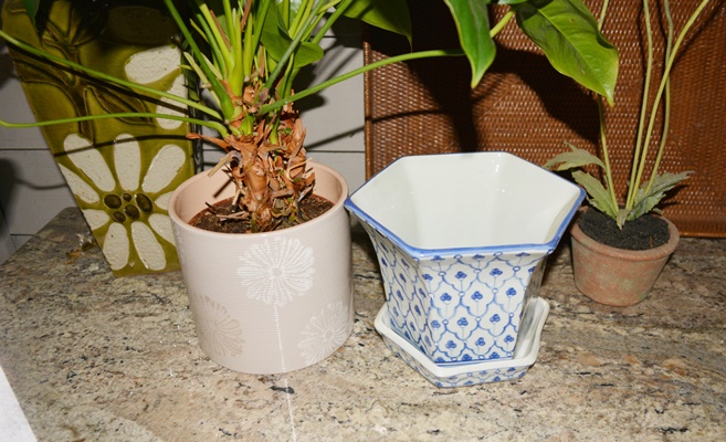 Faux Floral Wreath and Other Decor