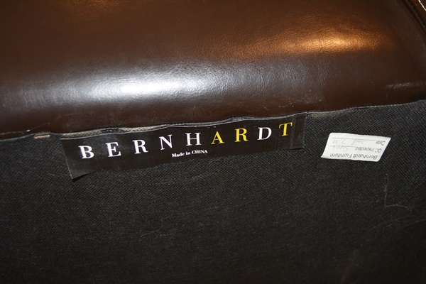 Bernhardt Brown Leather Club Chair
