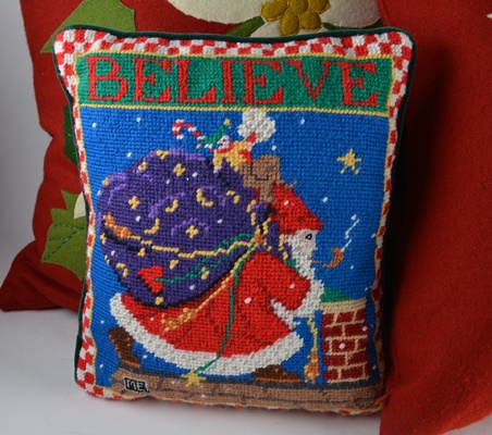 Crate & Barrel Christmas Pillows and Mary Engelbrecht Pillow