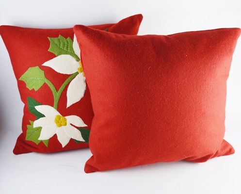 Crate & Barrel Christmas Pillows and Mary Engelbrecht Pillow