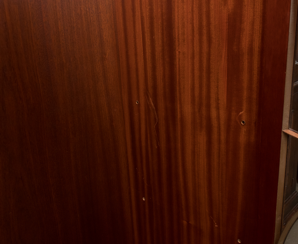 Vintage Hepplewhite Style Mahogany Display Cabinet