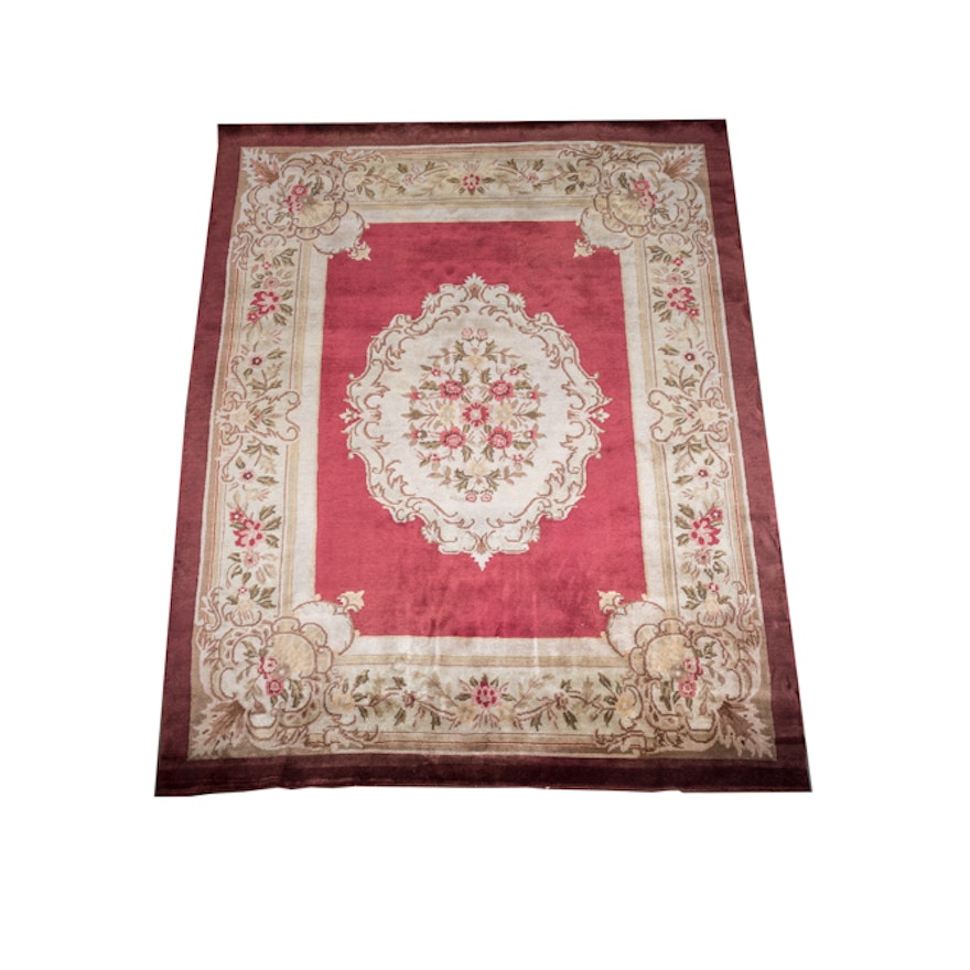 Carved Chinese Style Area Rug