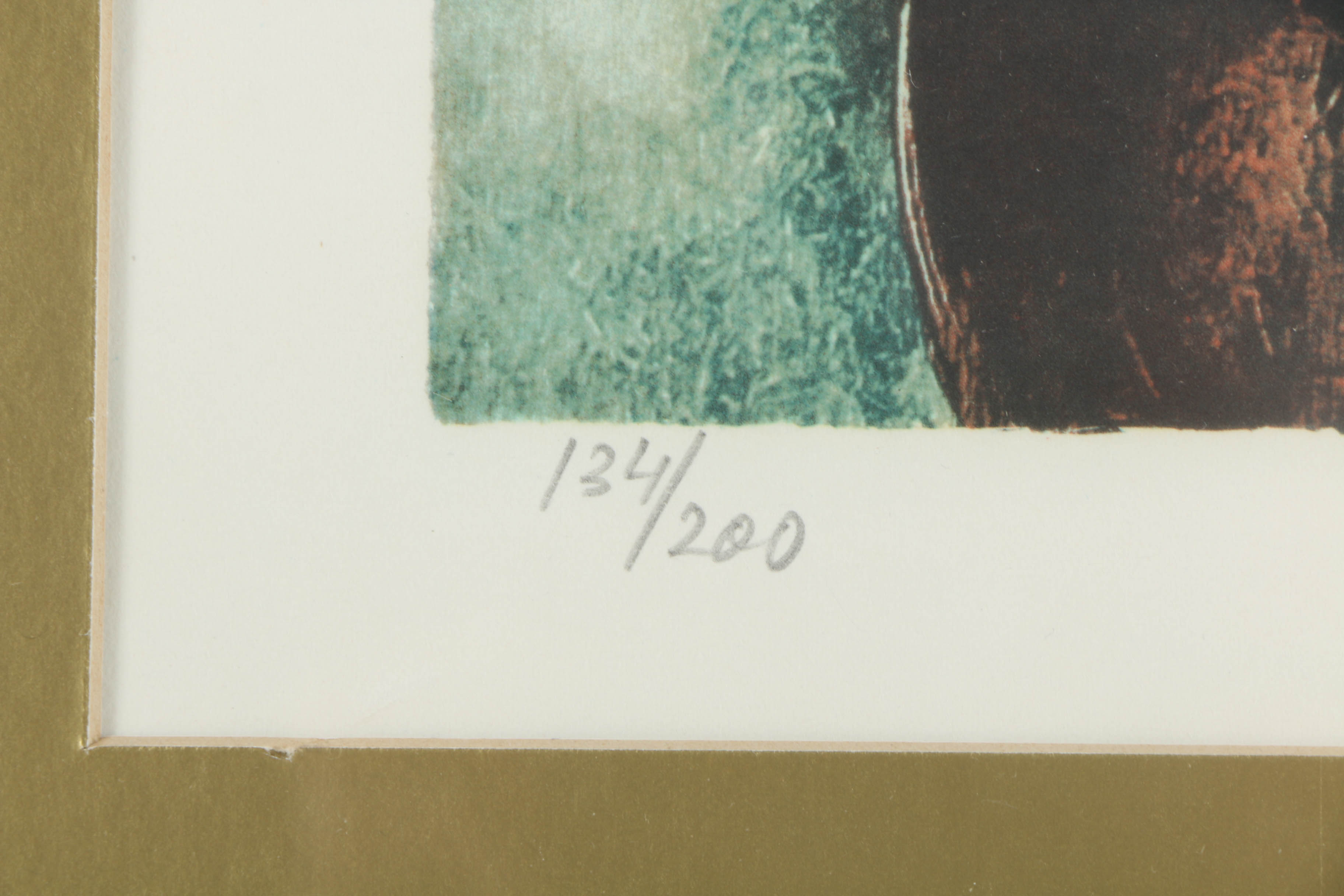 Reuven Rubin 1970s Limited Edition Lithograph "Abraham and the Three Angels"