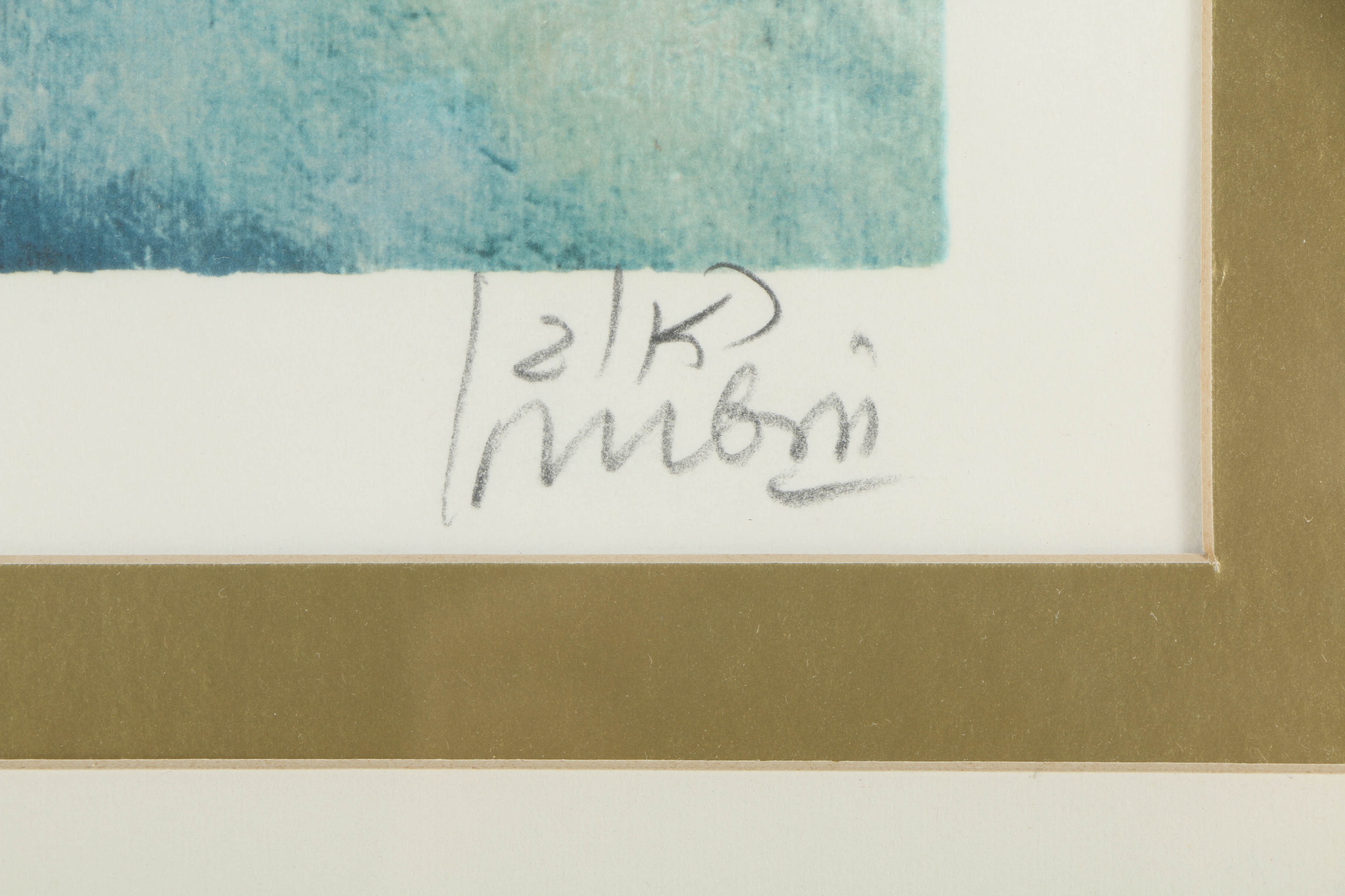 Reuven Rubin 1970s Limited Edition Lithograph "Abraham and the Three Angels"