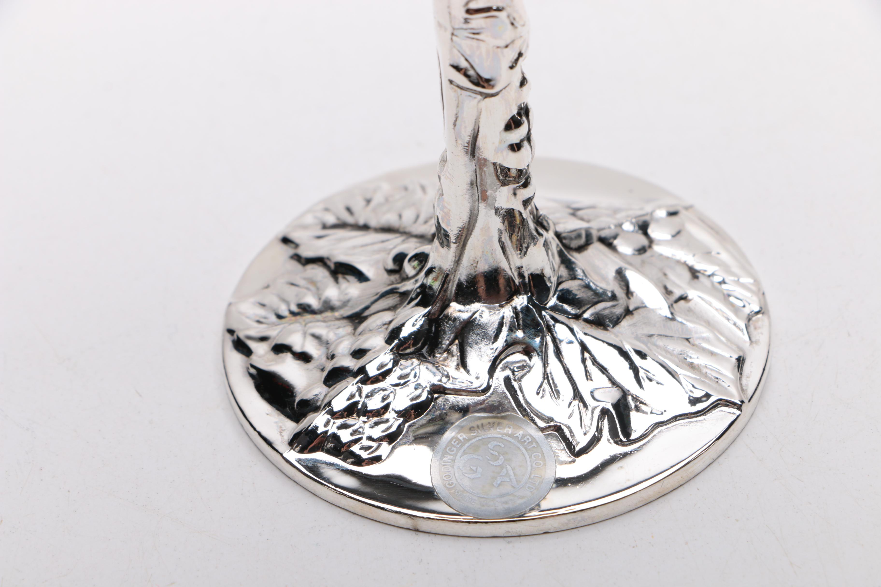 Collection of Silver Plate, Crystal, and Glass Tableware Including Godinger