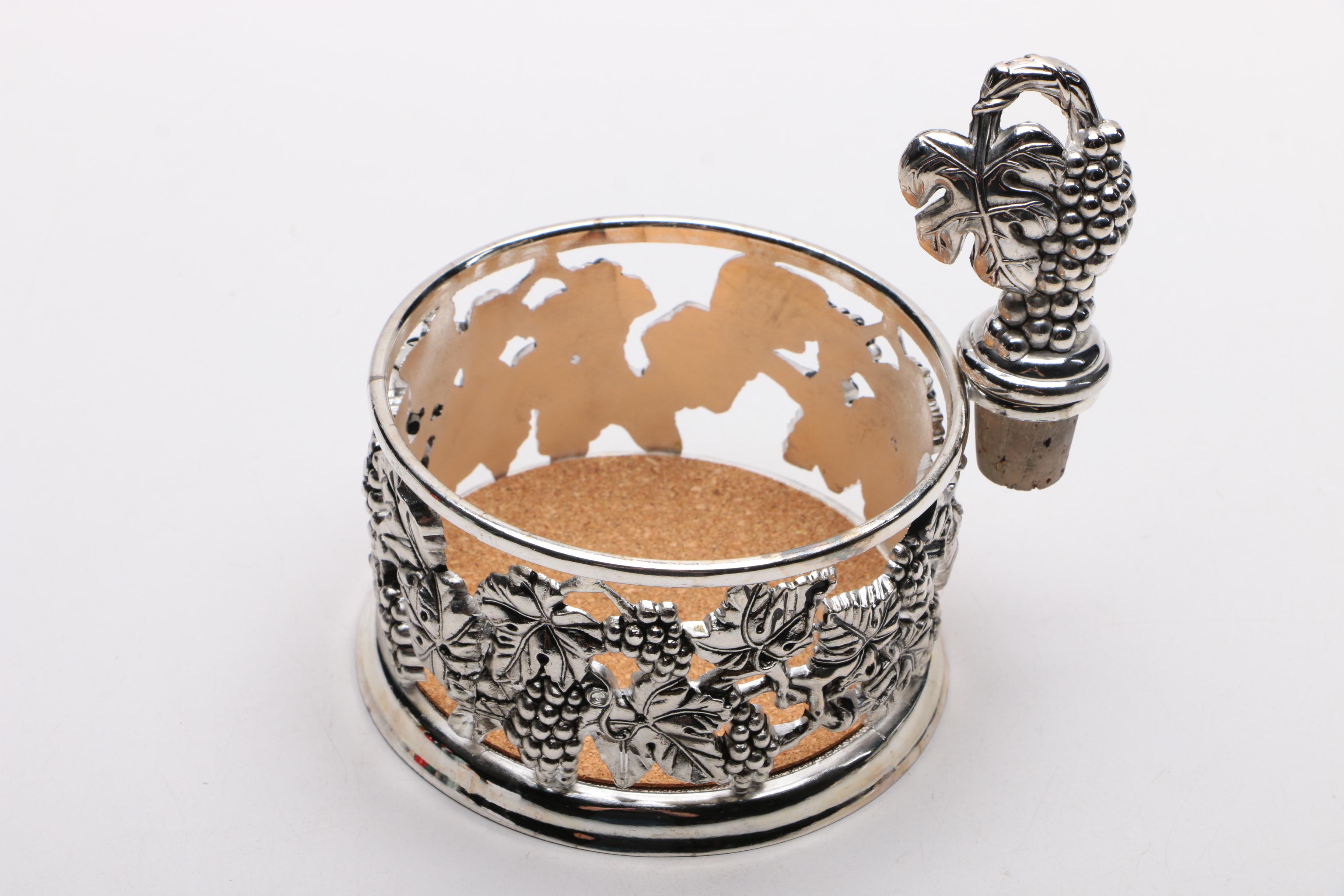 Collection of Silver Plate, Crystal, and Glass Tableware Including Godinger