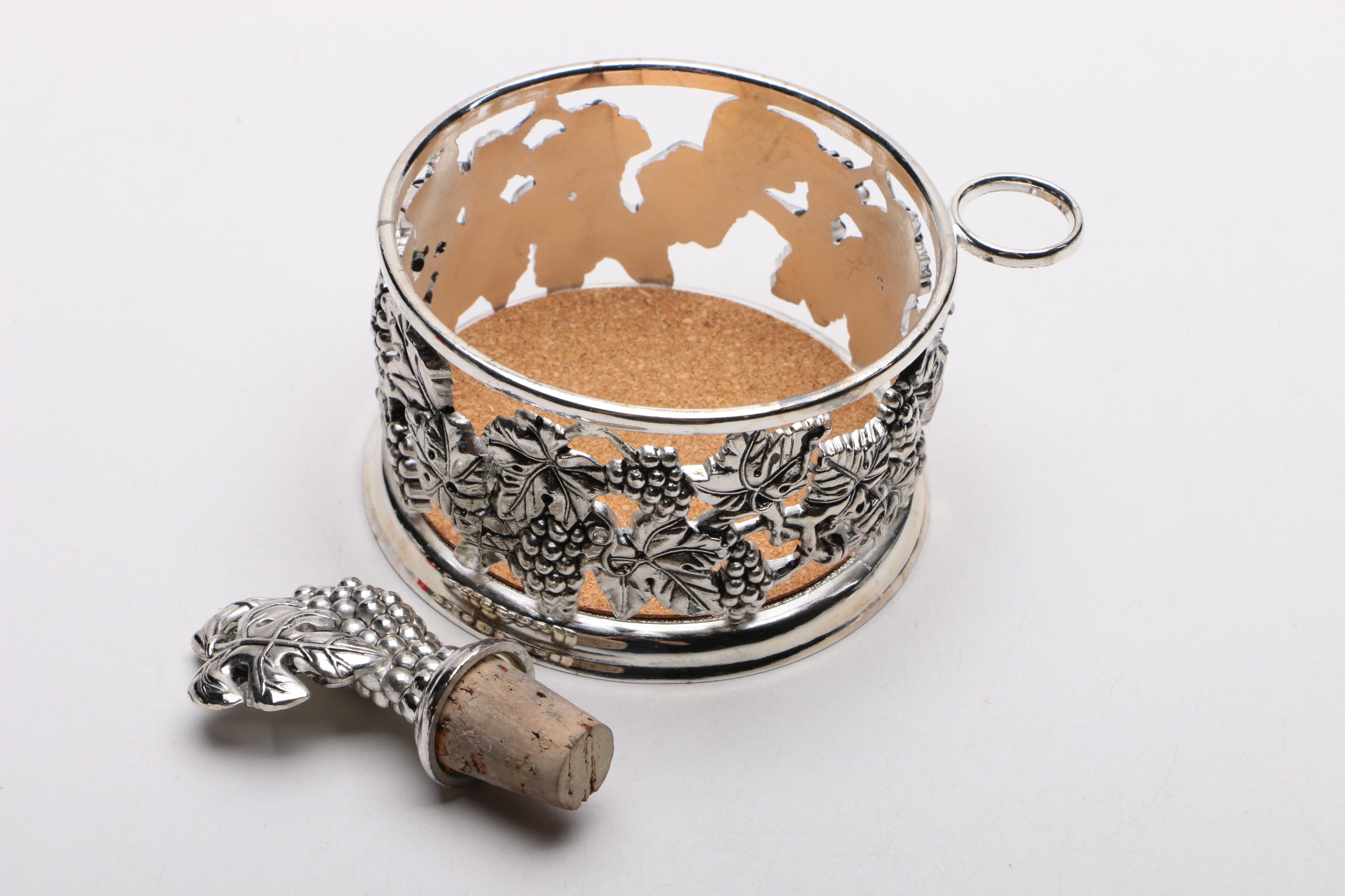 Collection of Silver Plate, Crystal, and Glass Tableware Including Godinger