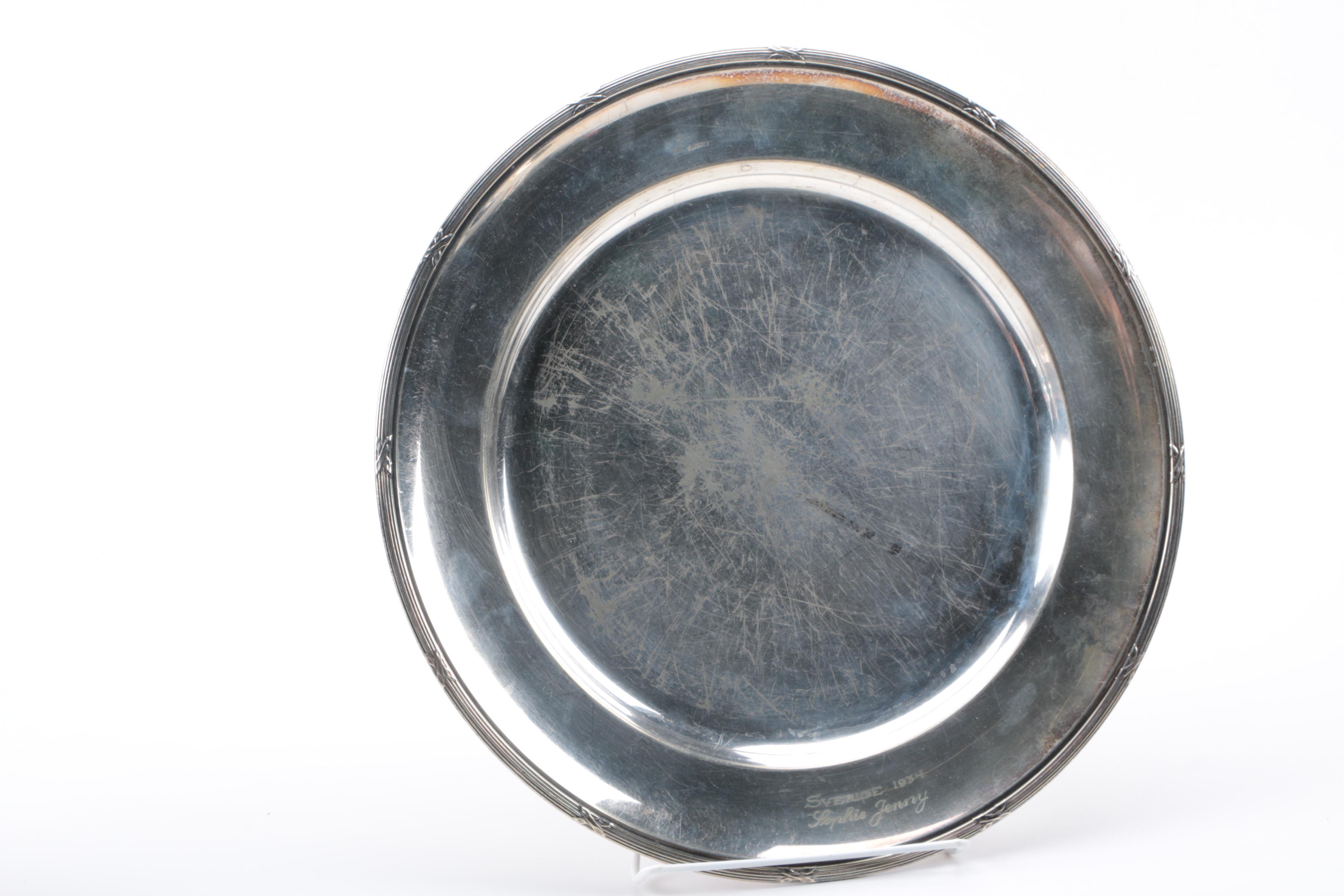 Assortment of Swedish and American Silver Plate Serveware