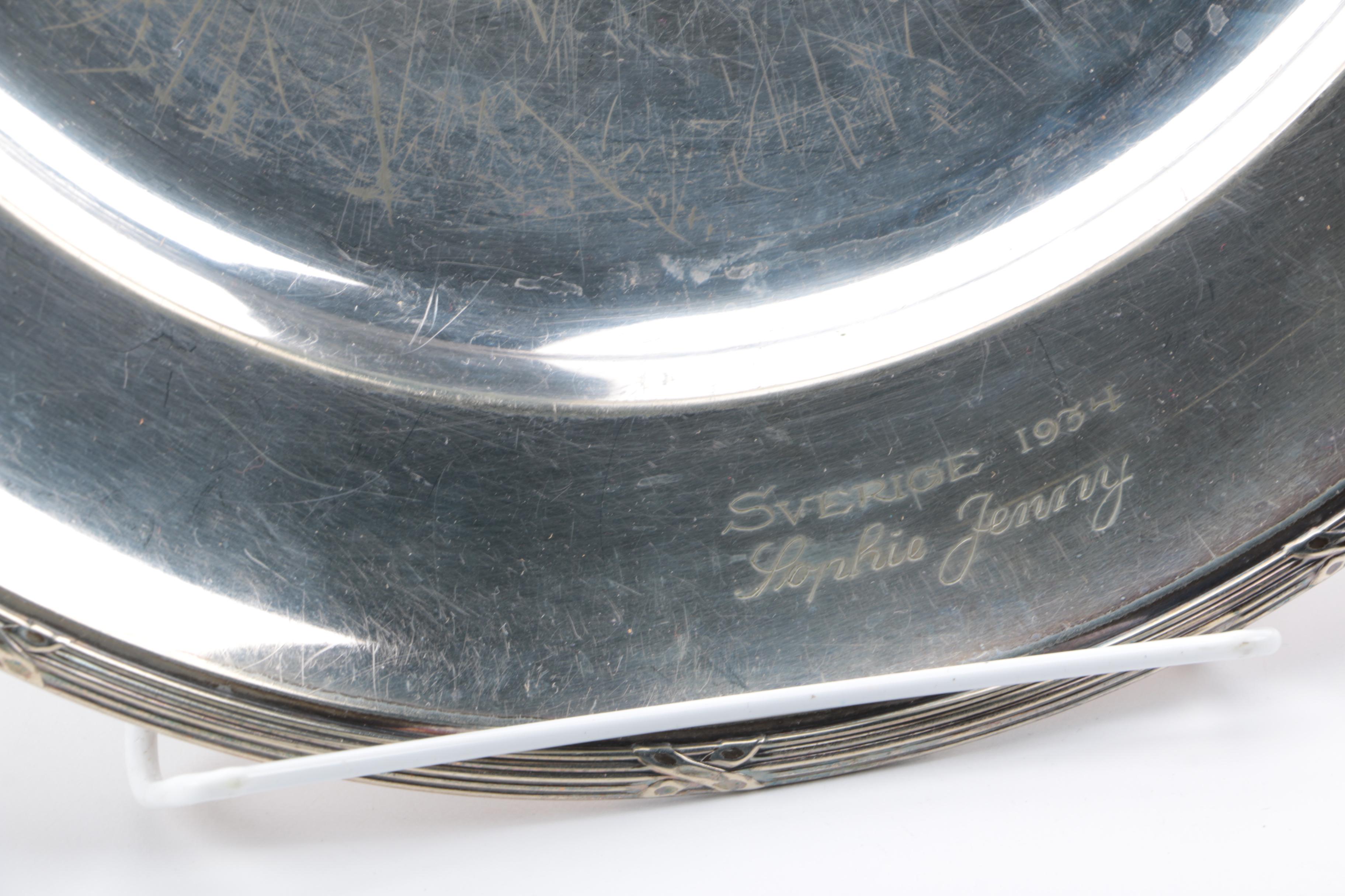 Assortment of Swedish and American Silver Plate Serveware