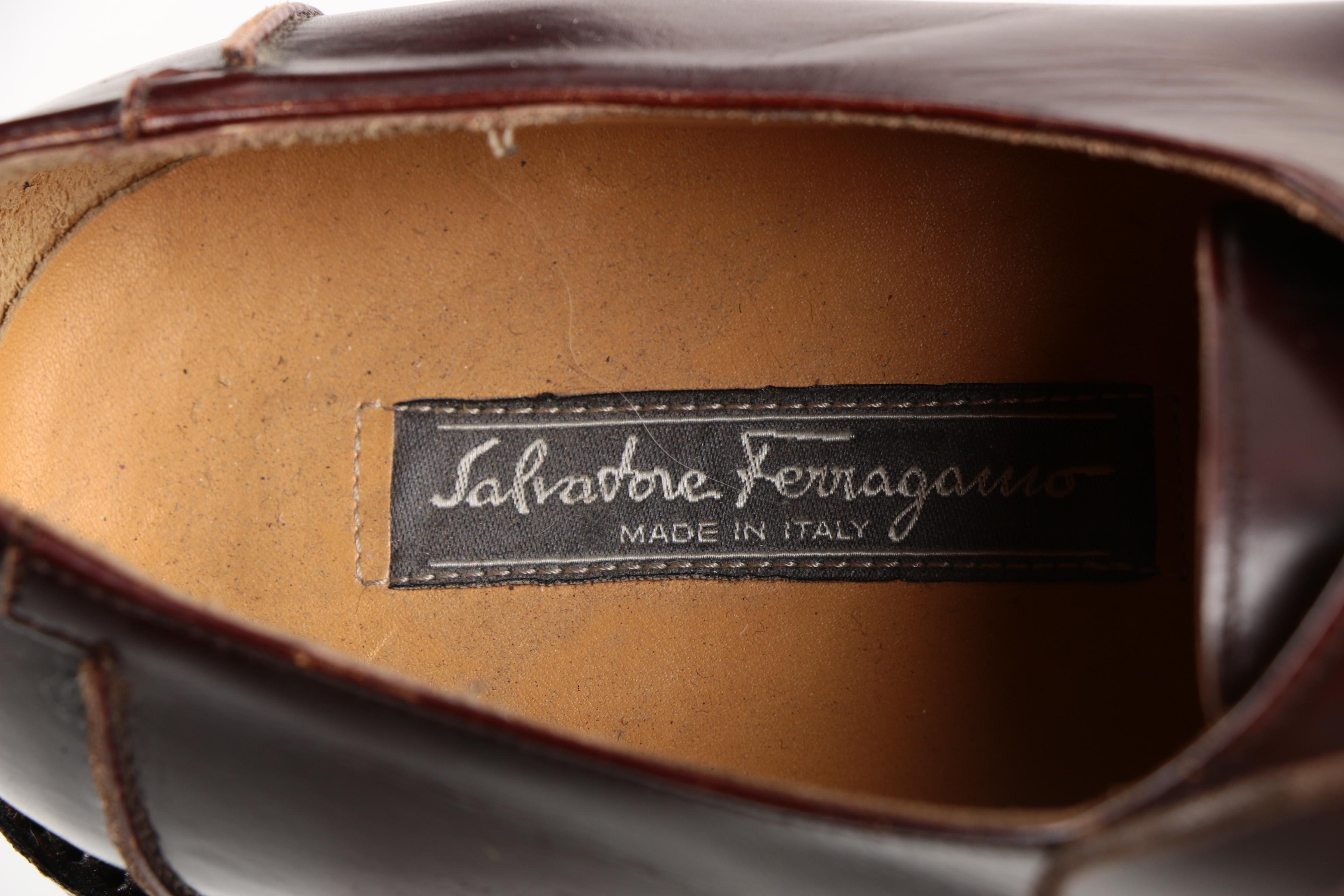 Men's Salvatore Ferragamo Brown Leather Dress Shoes