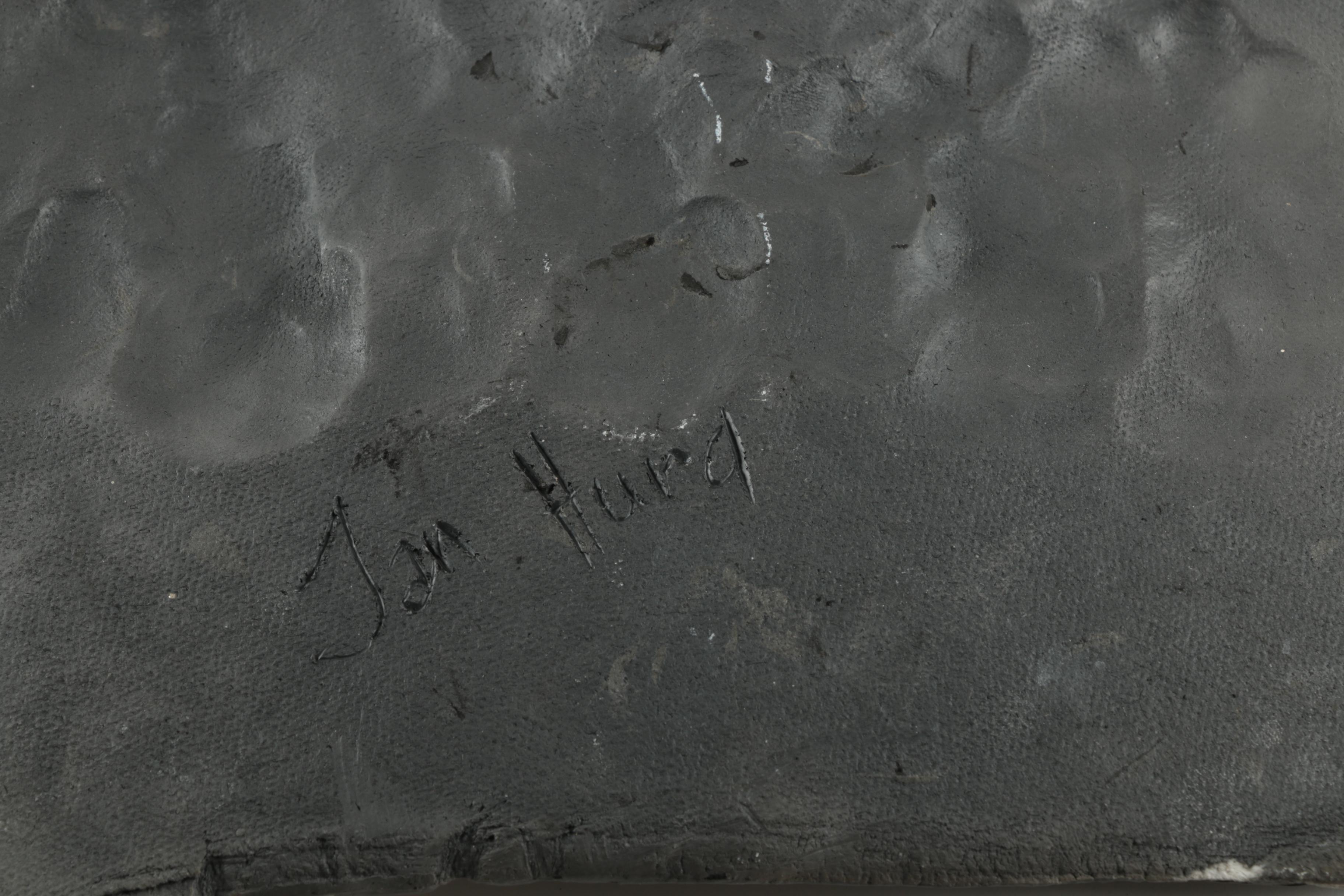 Jan Hurd Handbuilt Sculpted Bear Plate