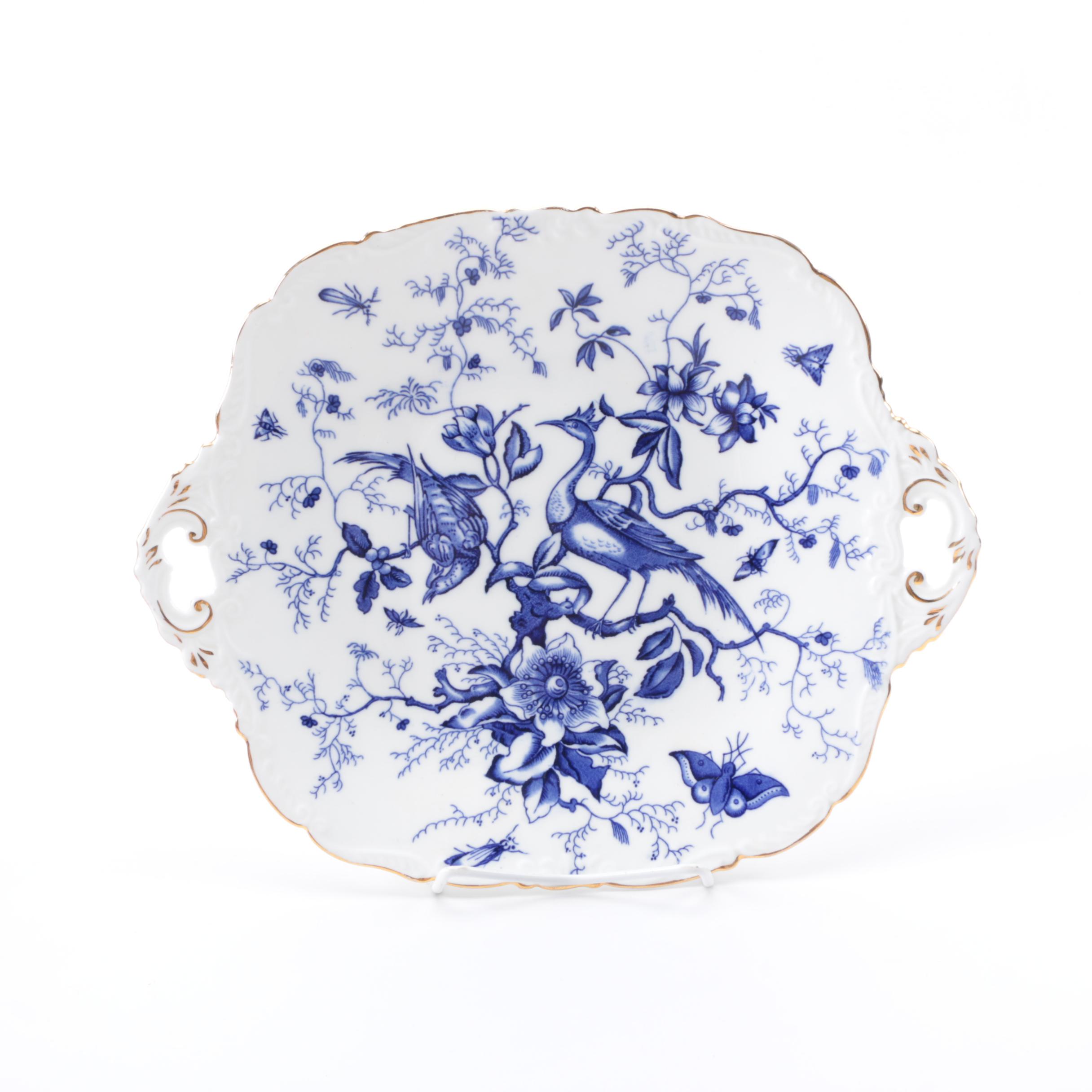 Coalport "Cairo" Handled Cake Plate