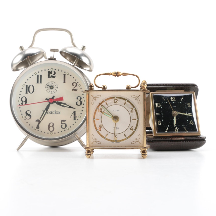 Florn and Westclox Alarm Clocks