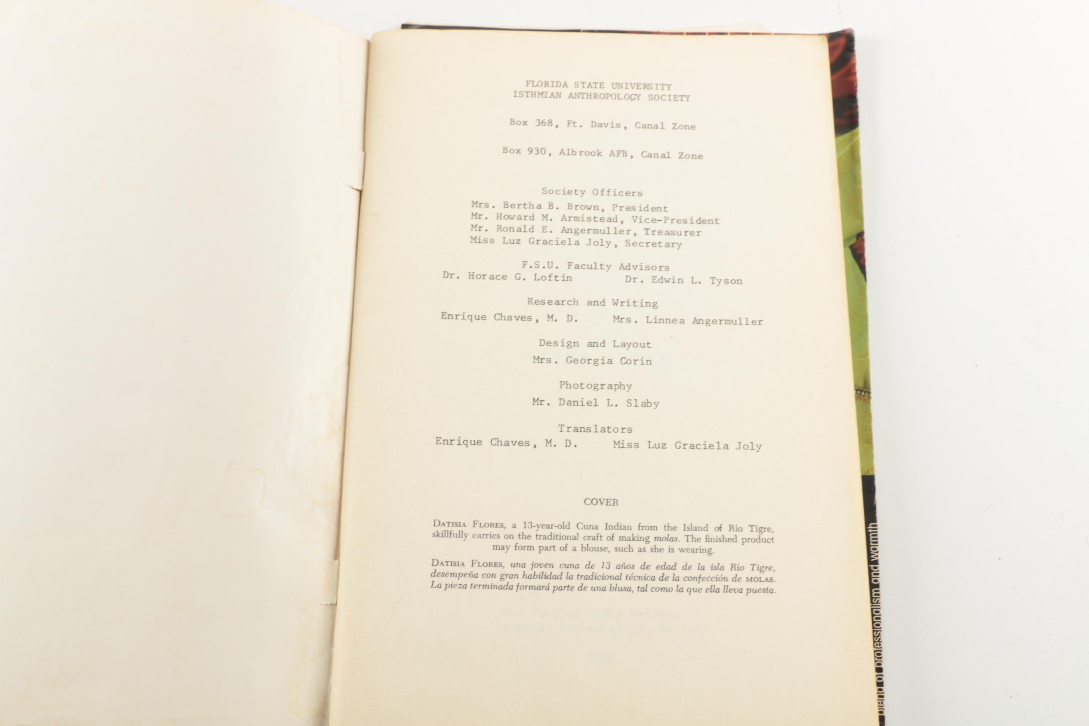 Kuna Mola Textiles and Book "About Molas"