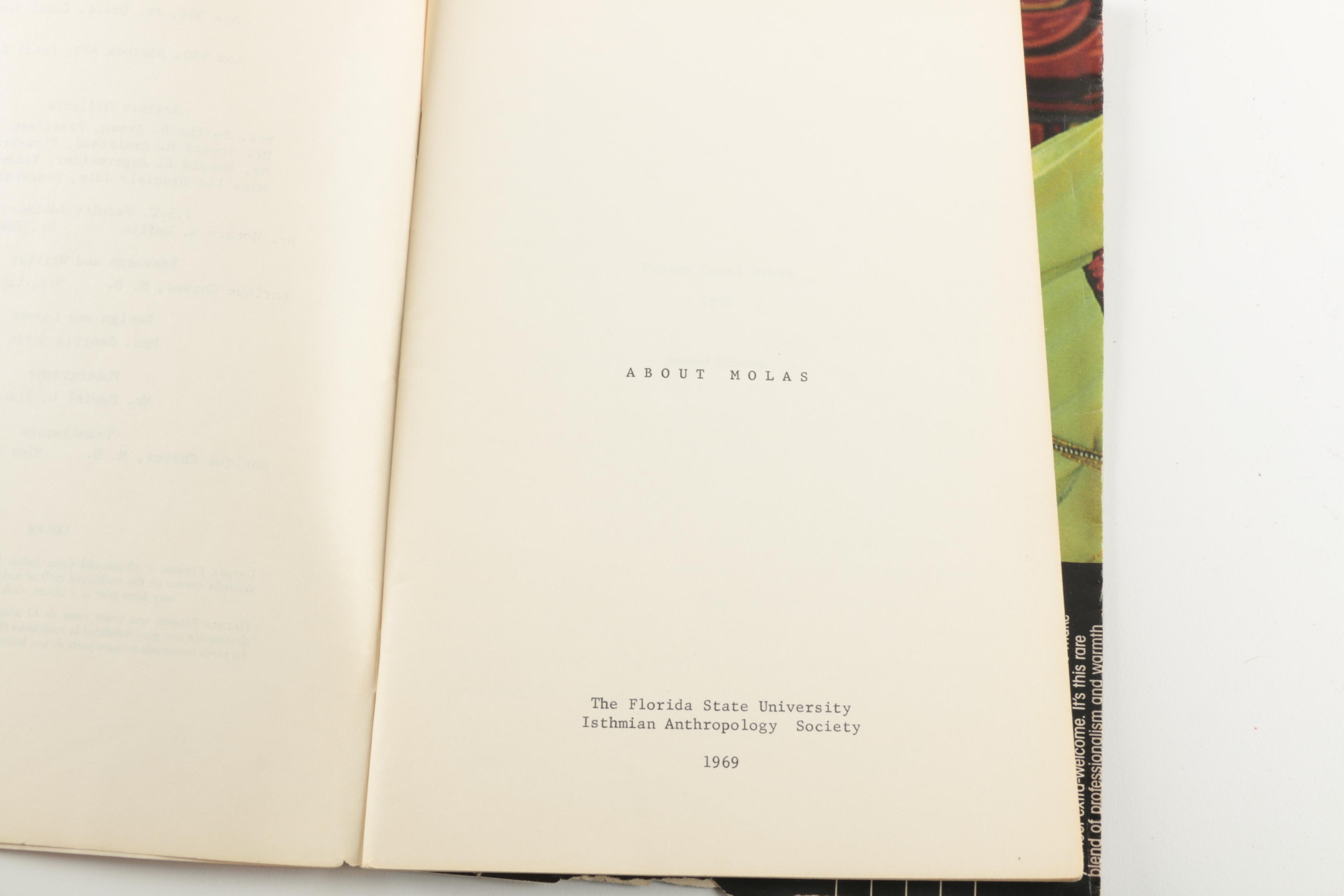 Kuna Mola Textiles and Book "About Molas"