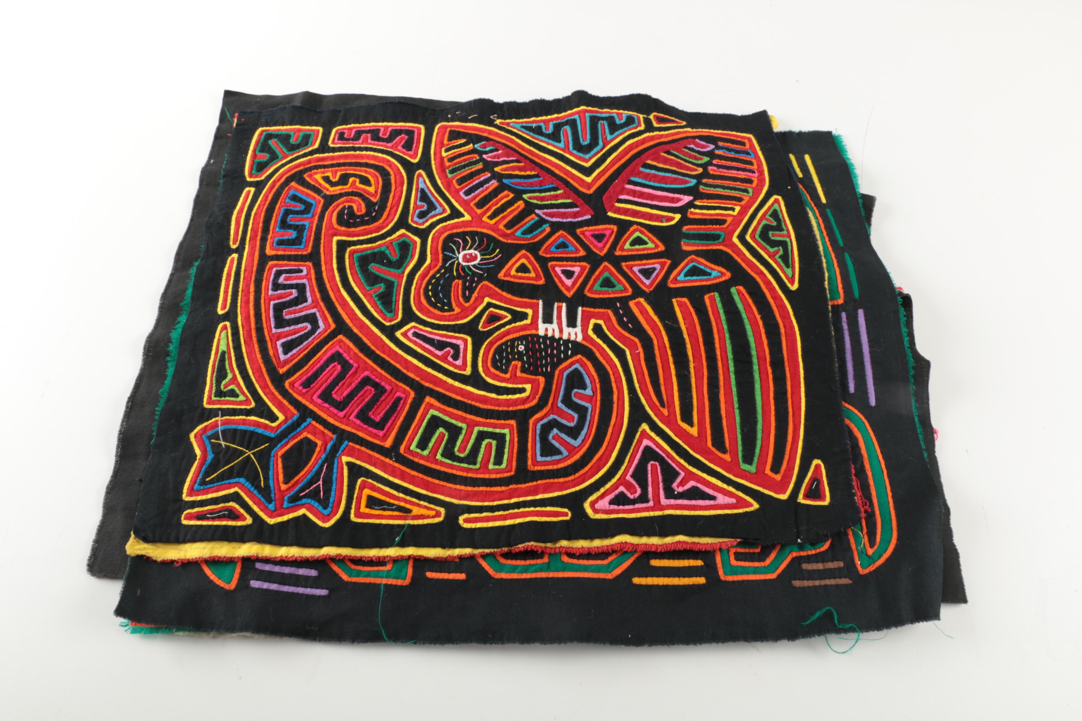 Kuna Mola Textiles and Book "About Molas"