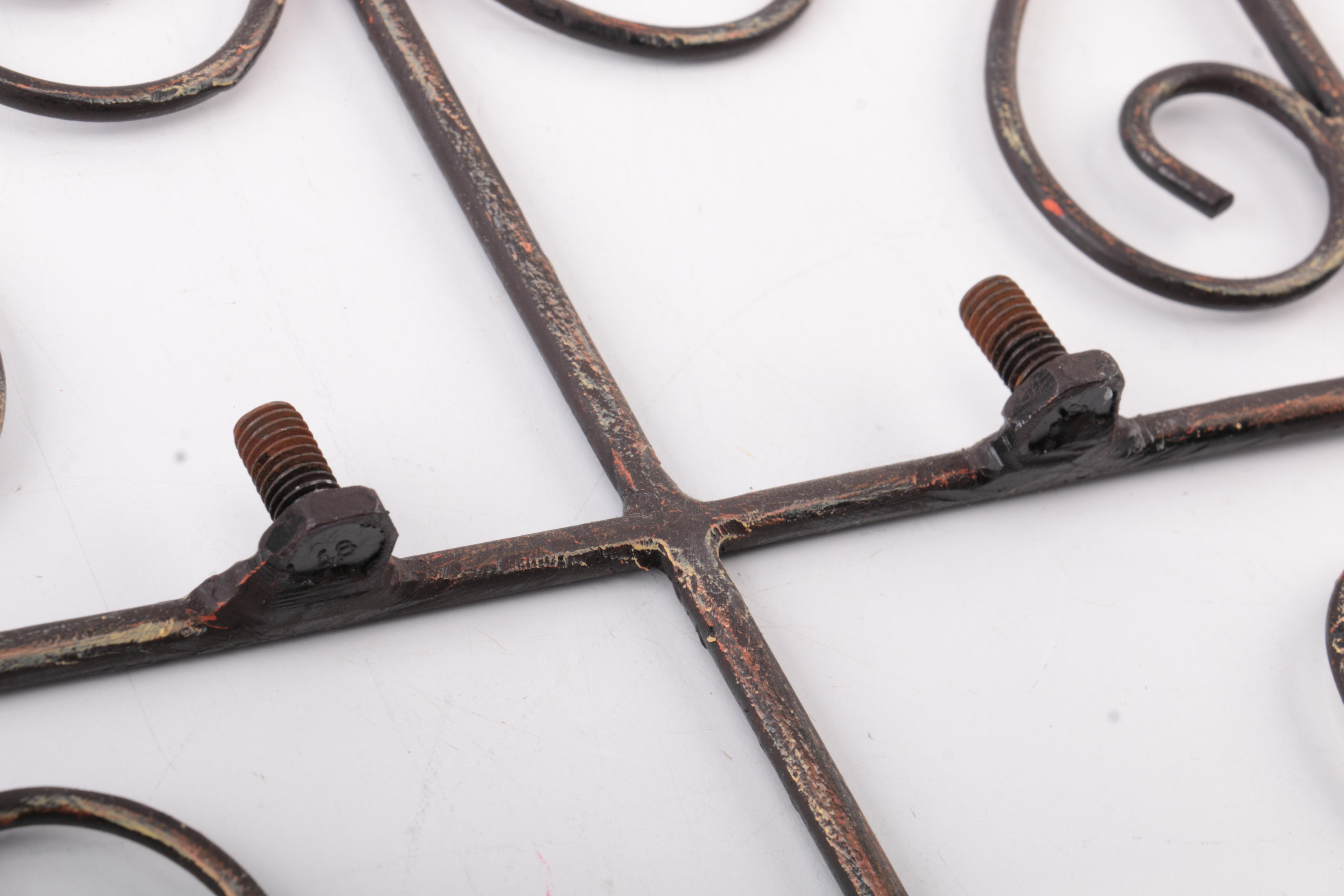 Metal Wall Decor With Glass Vases