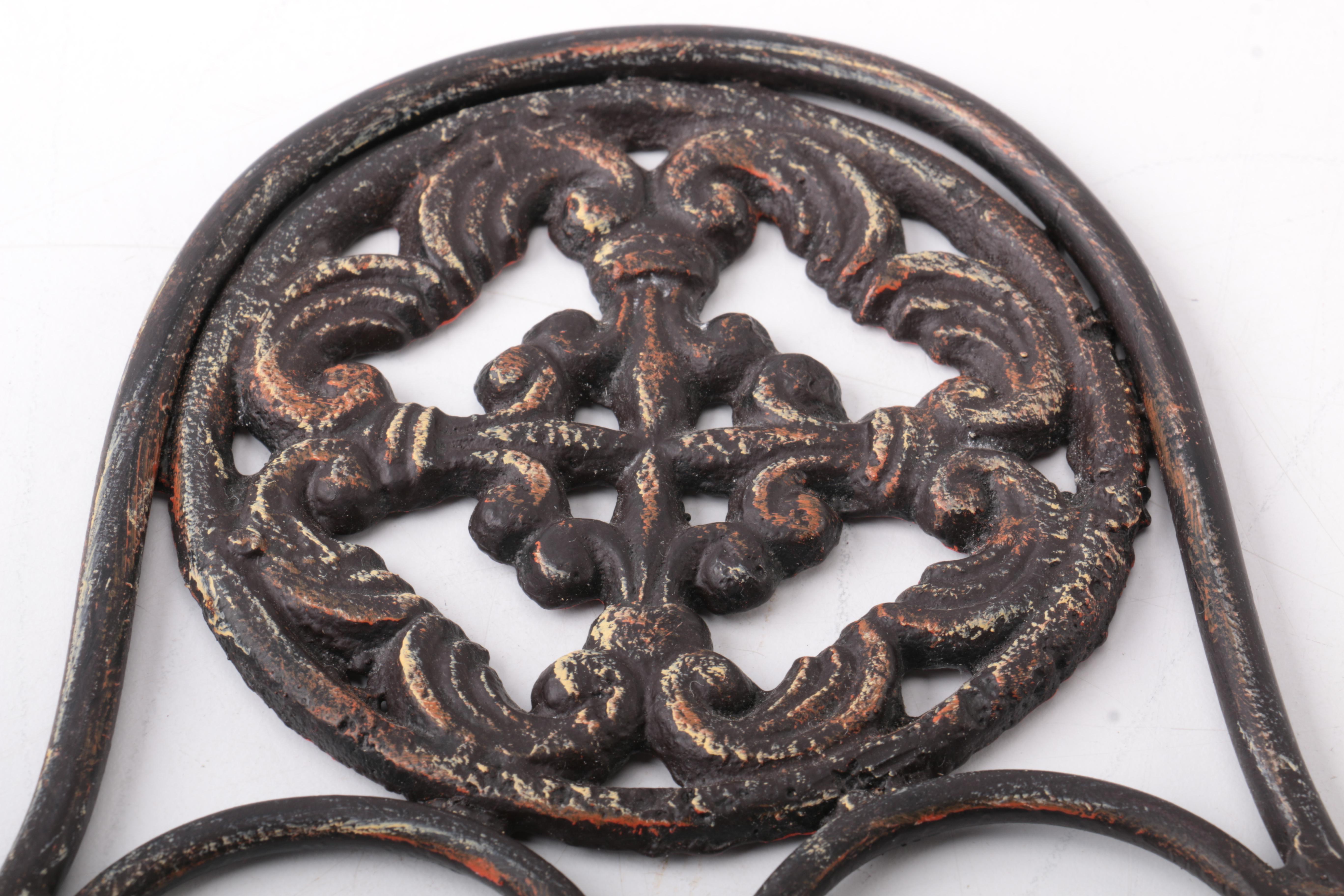 Metal Wall Decor With Glass Vases