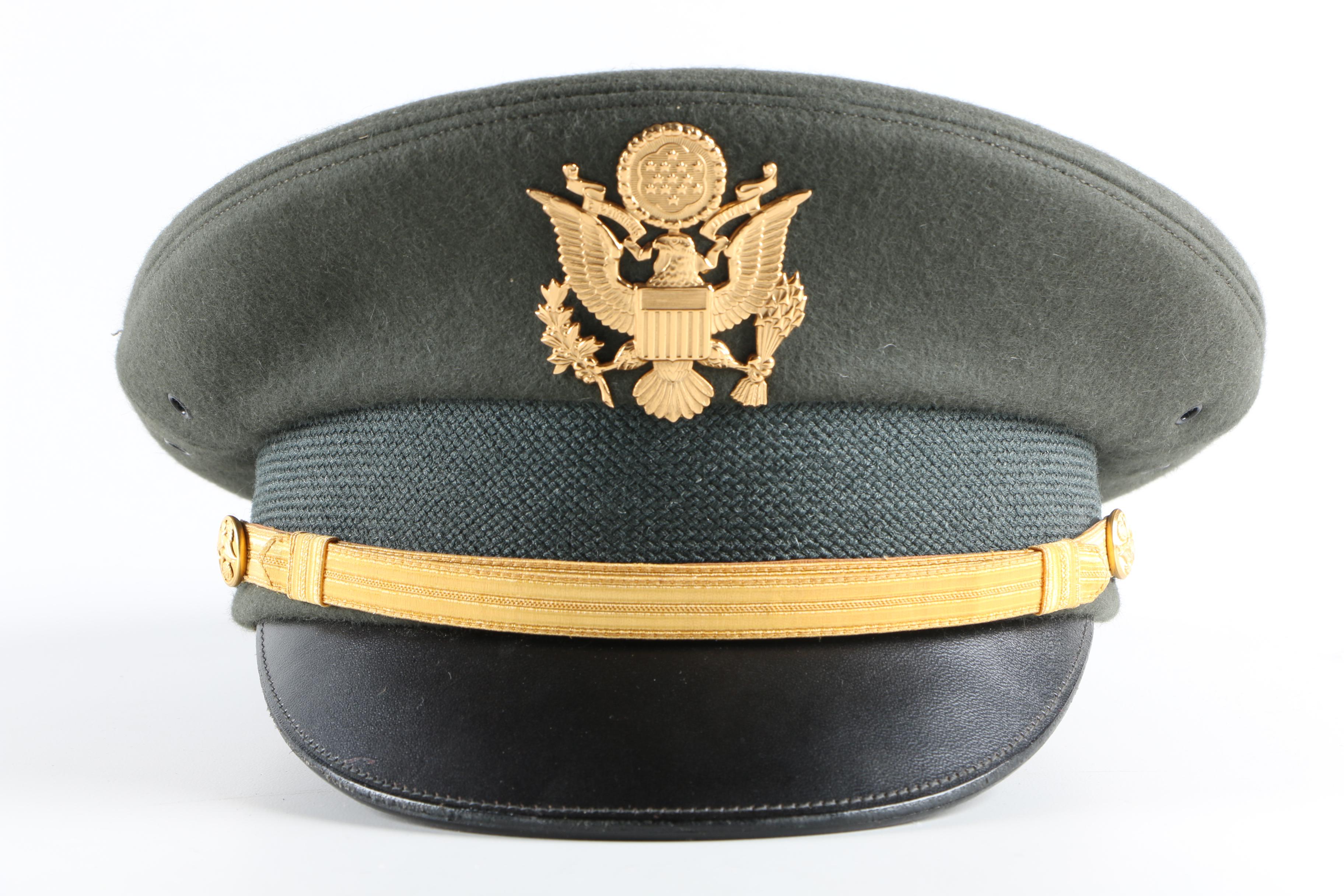 U.S Military Cap And M40 Gas Mask