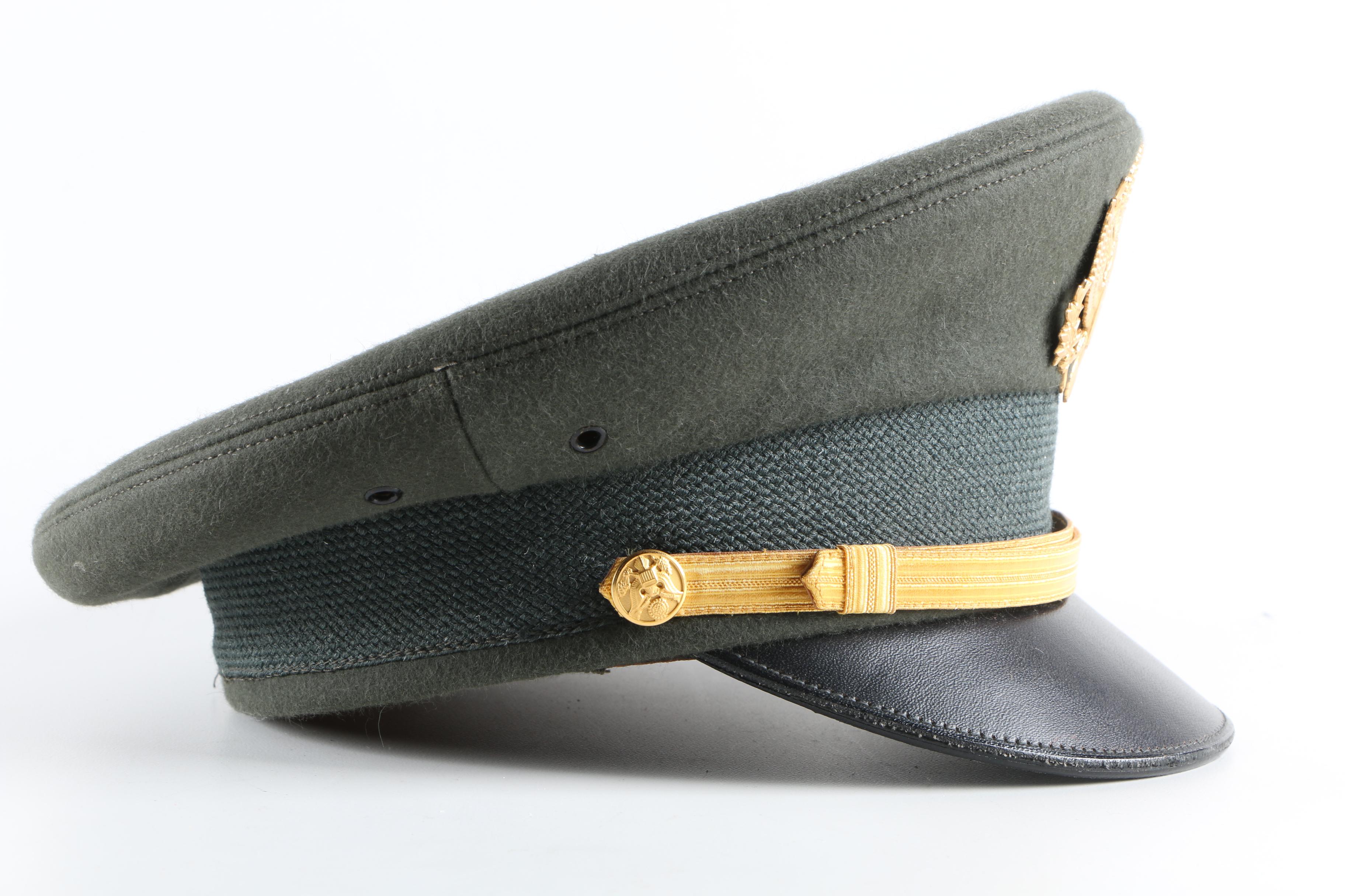 U.S Military Cap And M40 Gas Mask