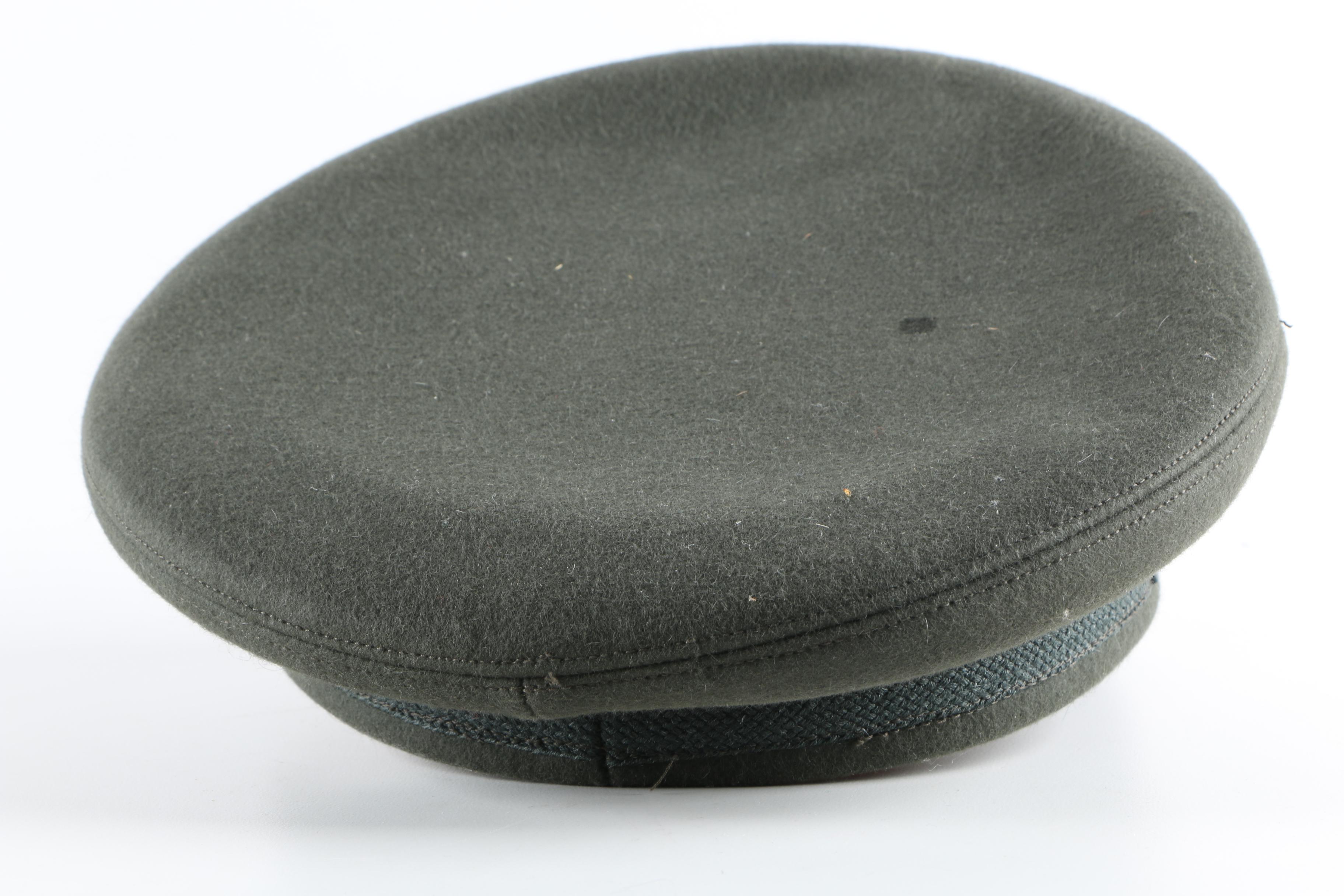 U.S Military Cap And M40 Gas Mask