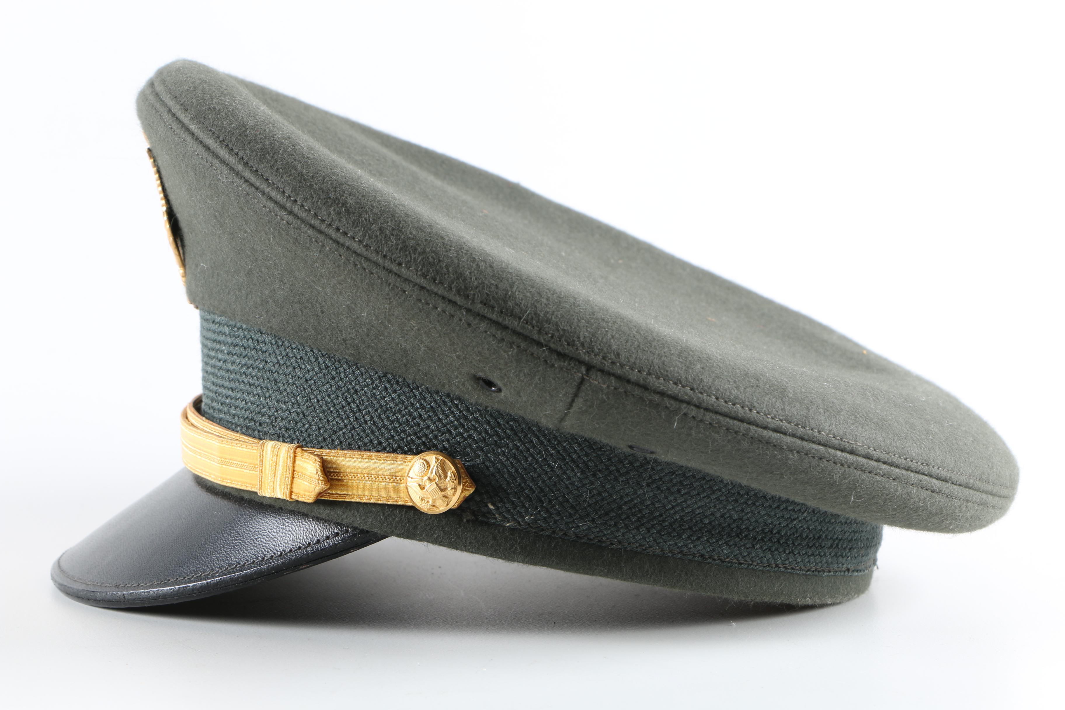 U.S Military Cap And M40 Gas Mask