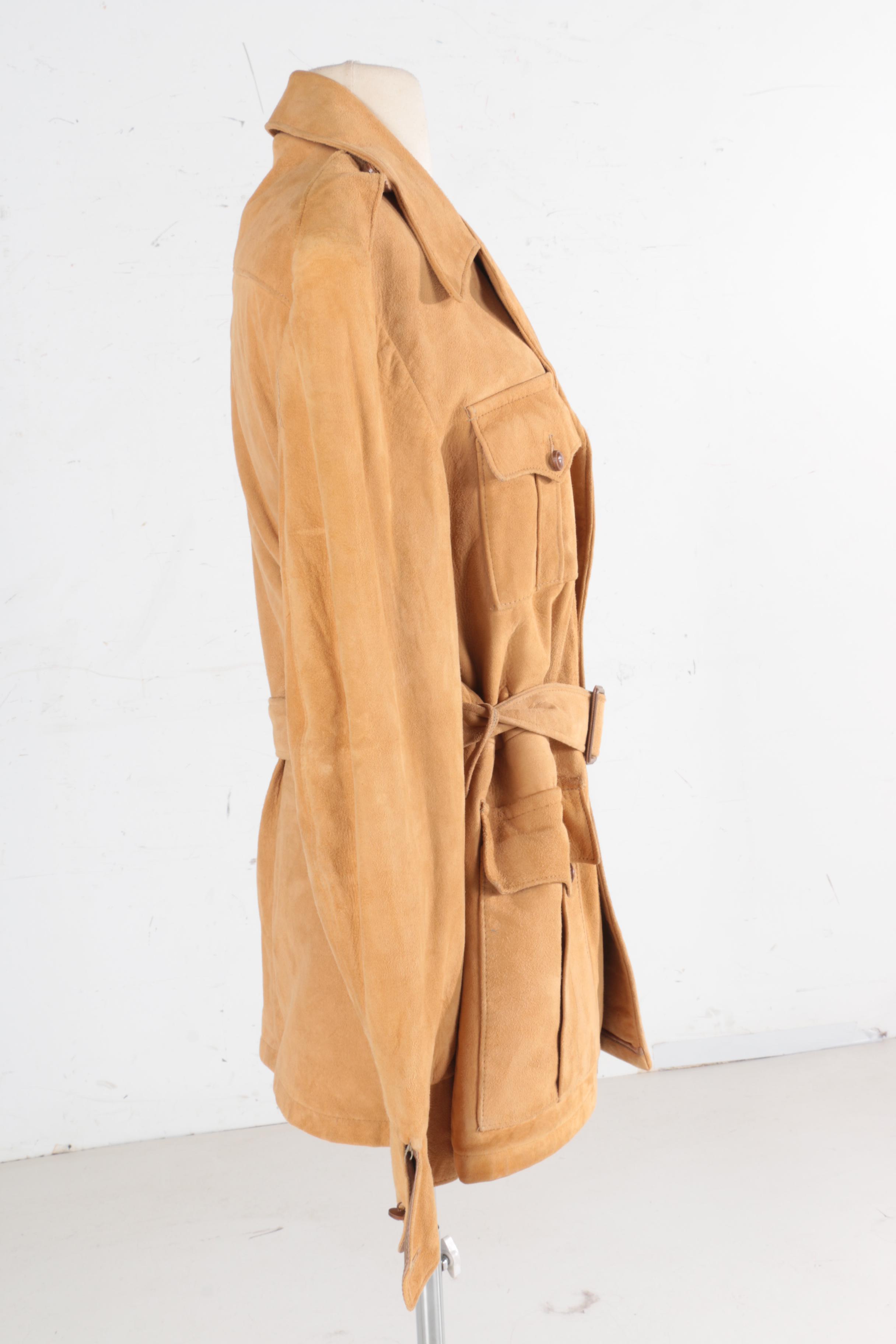 Men's Vintage A Robert Lewis Idea Suede Field Jacket