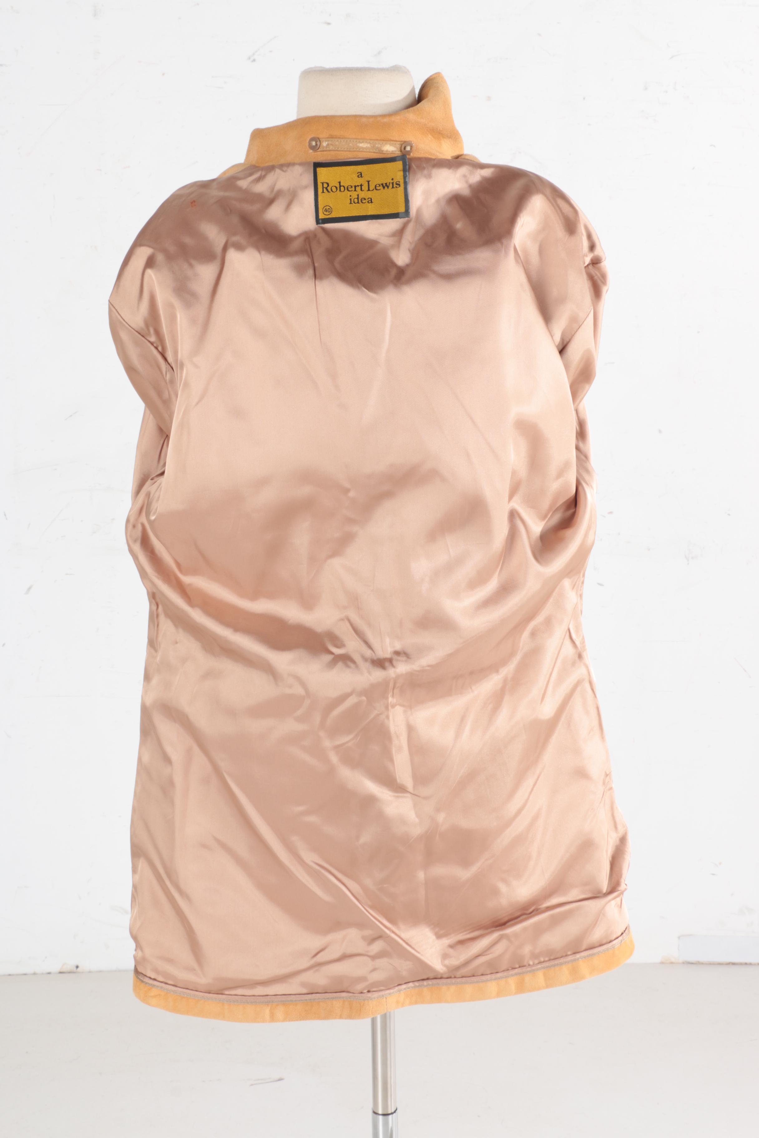 Men's Vintage A Robert Lewis Idea Suede Field Jacket