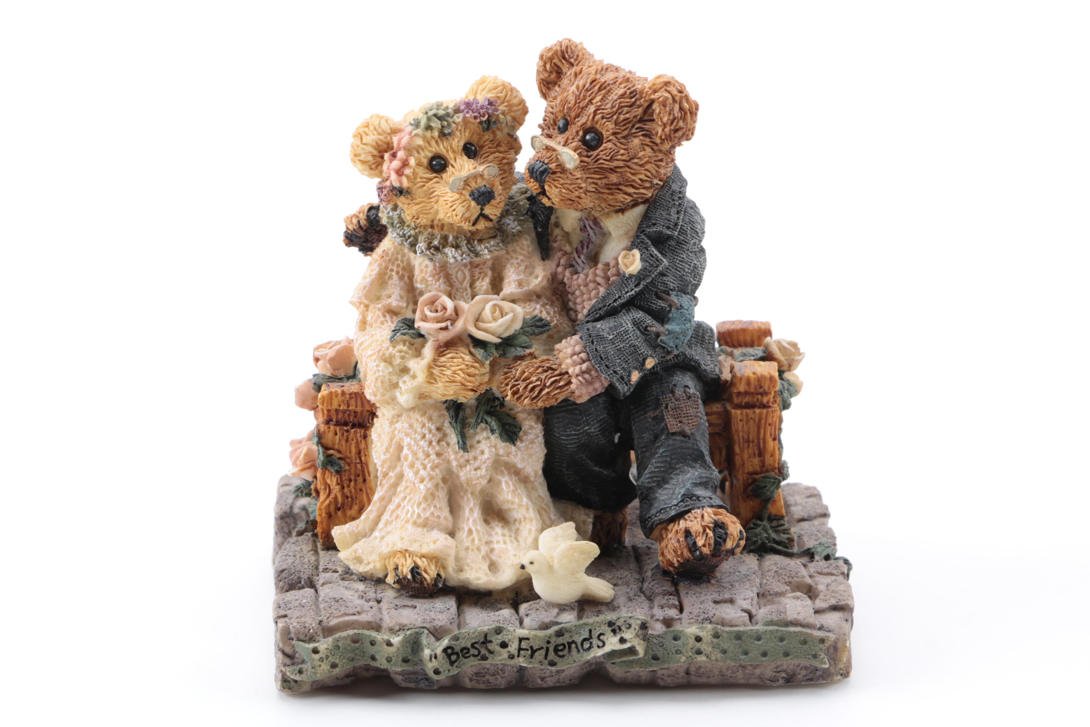 Pair of Boyds Bears & Friends Figurines