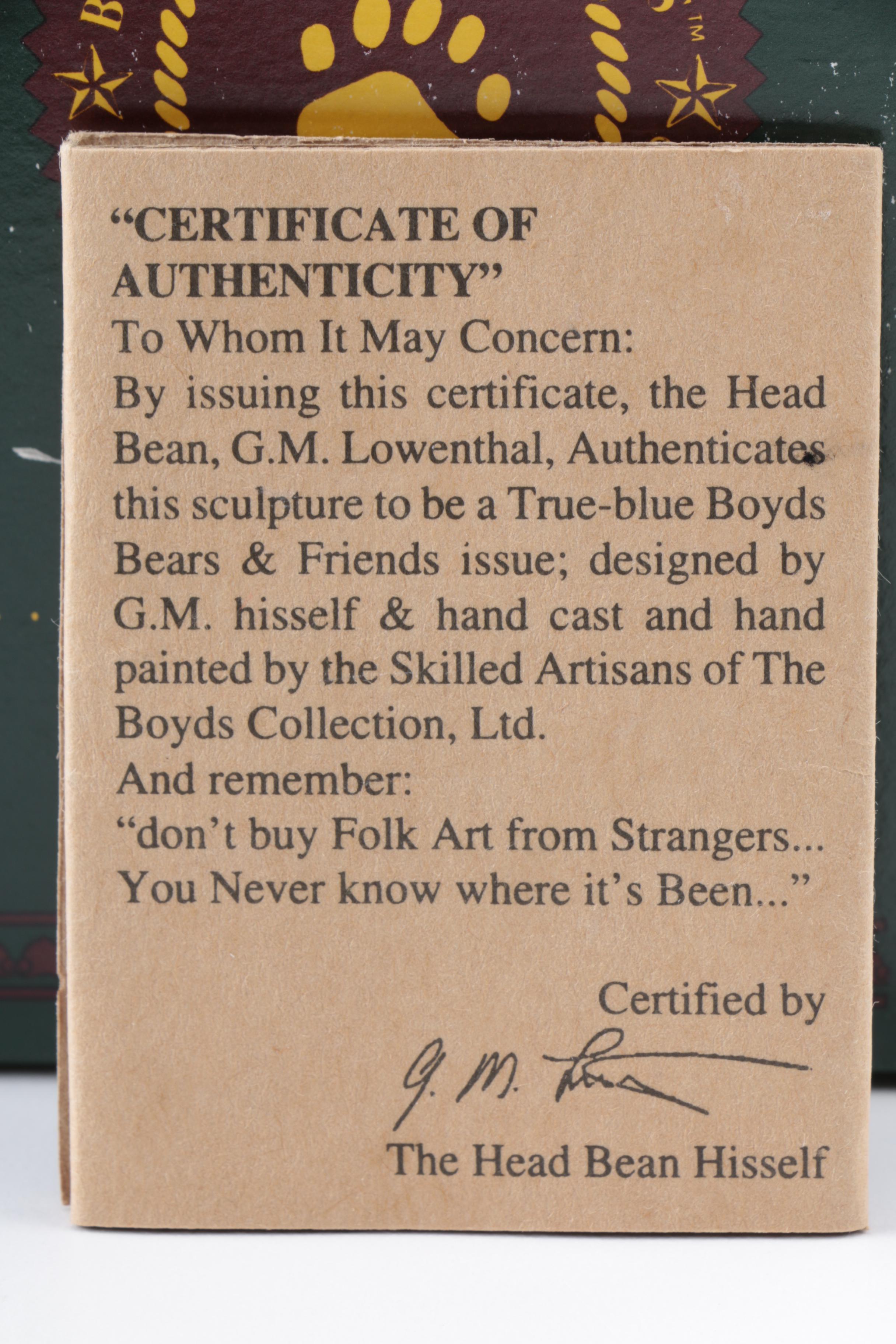 Pair of Boyds Bears & Friends Figurines