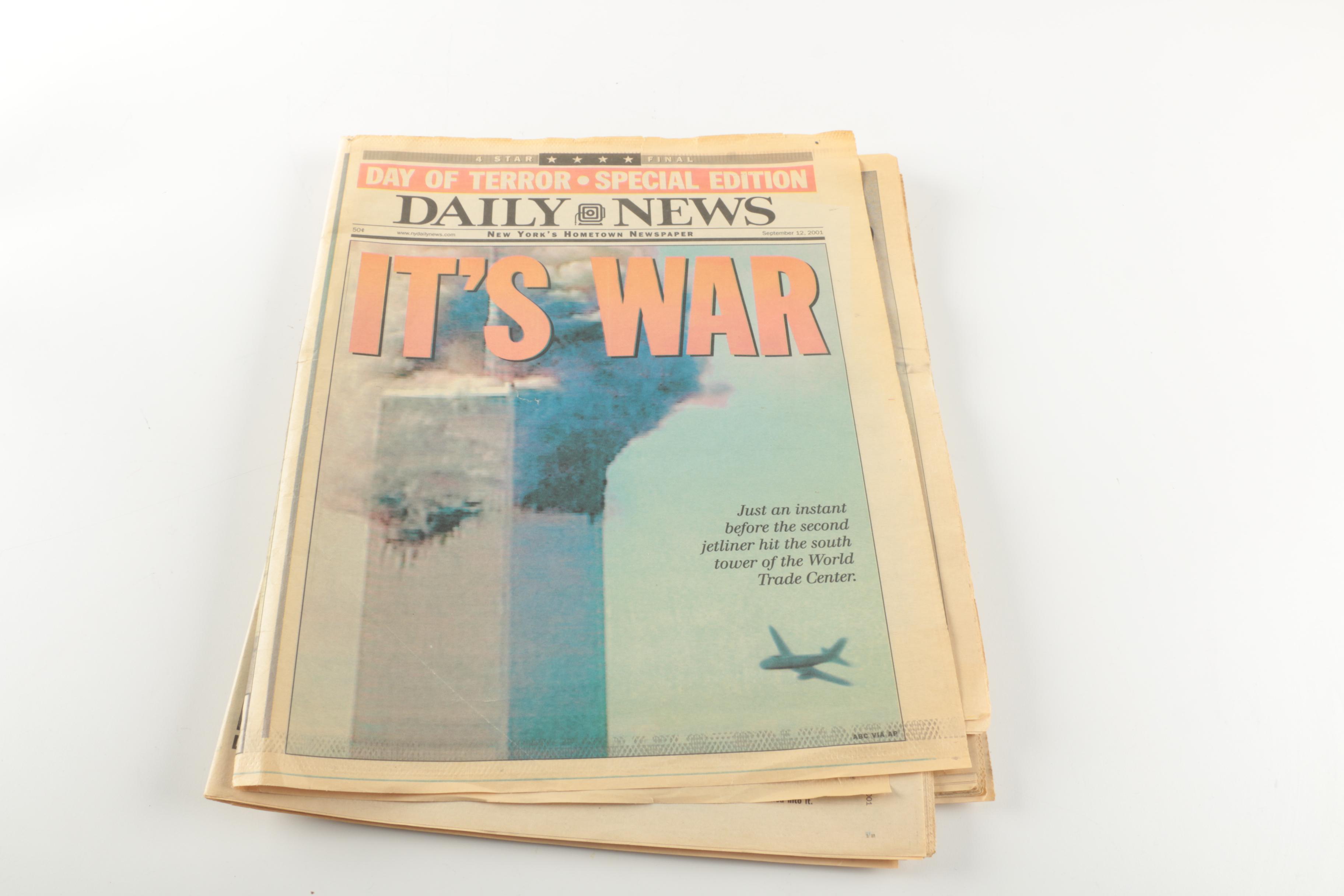 Collection of 9-11 Newspapers