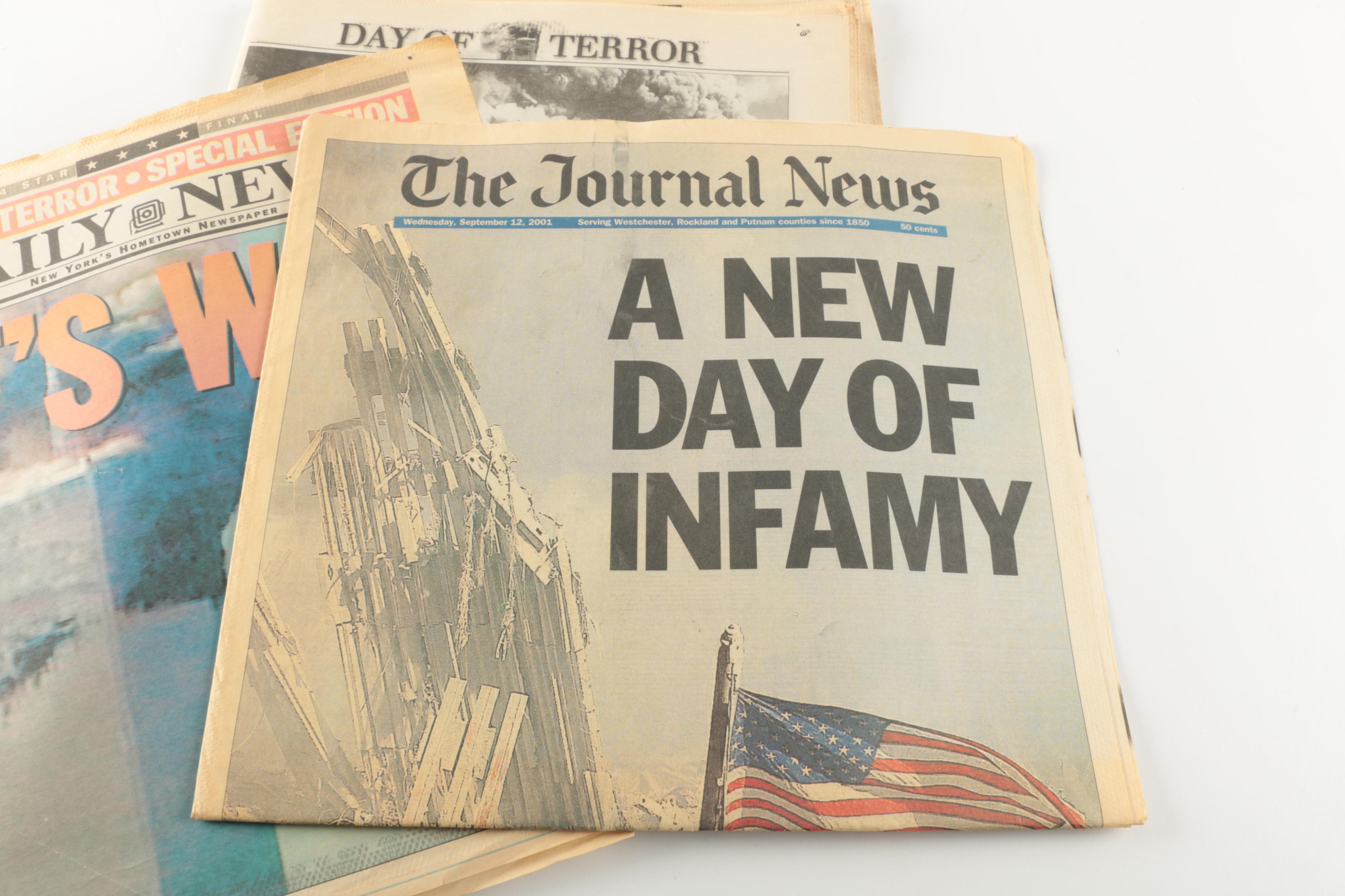Collection of 9-11 Newspapers