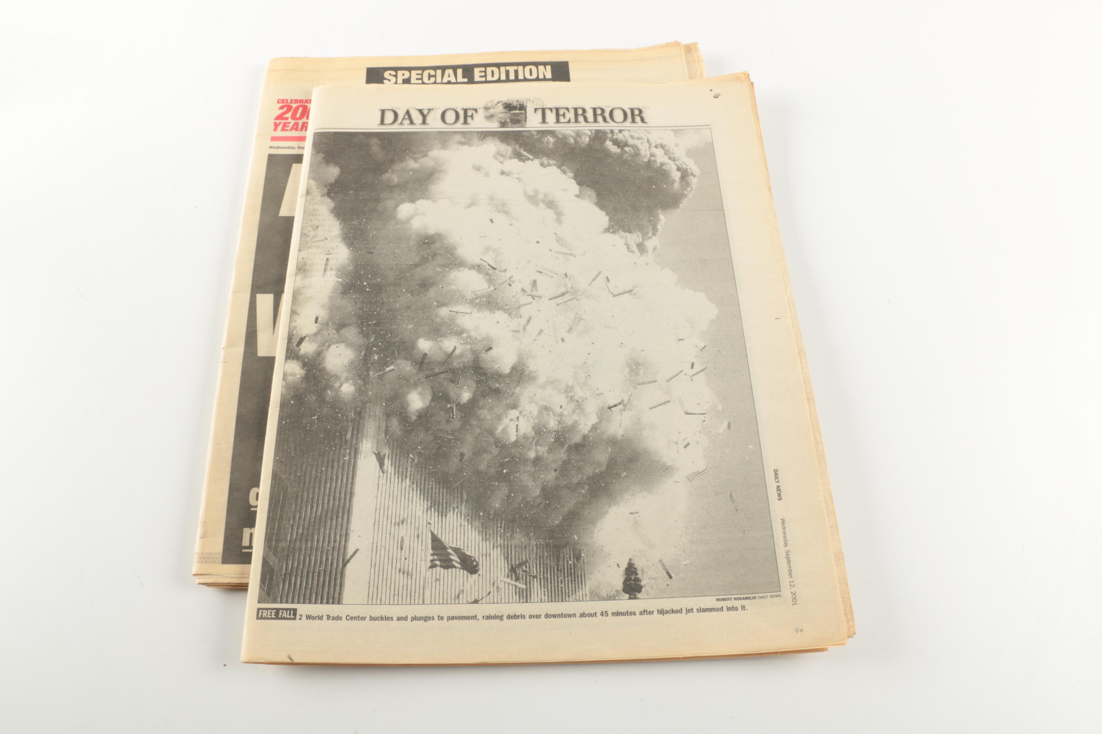 Collection of 9-11 Newspapers