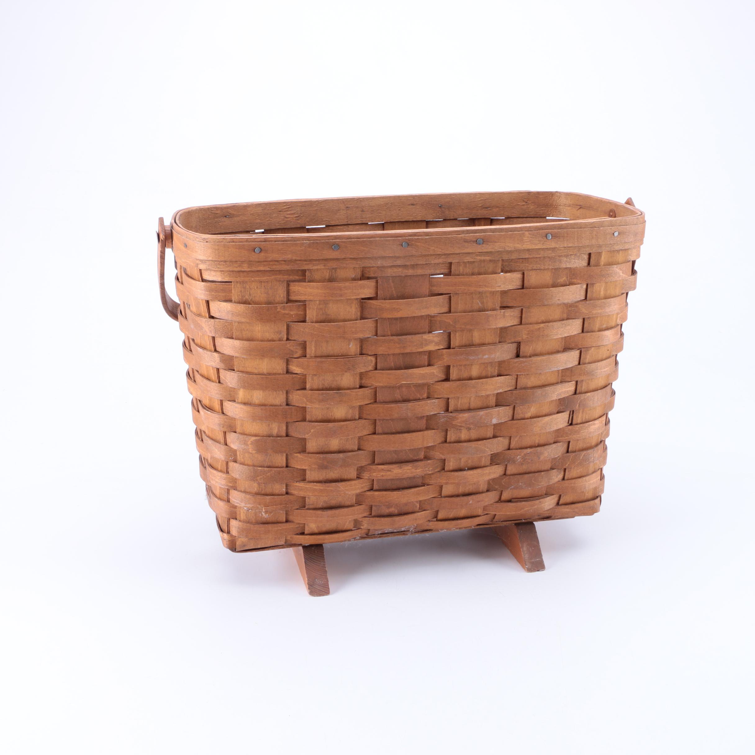 Longaberger Style Magazine Basket