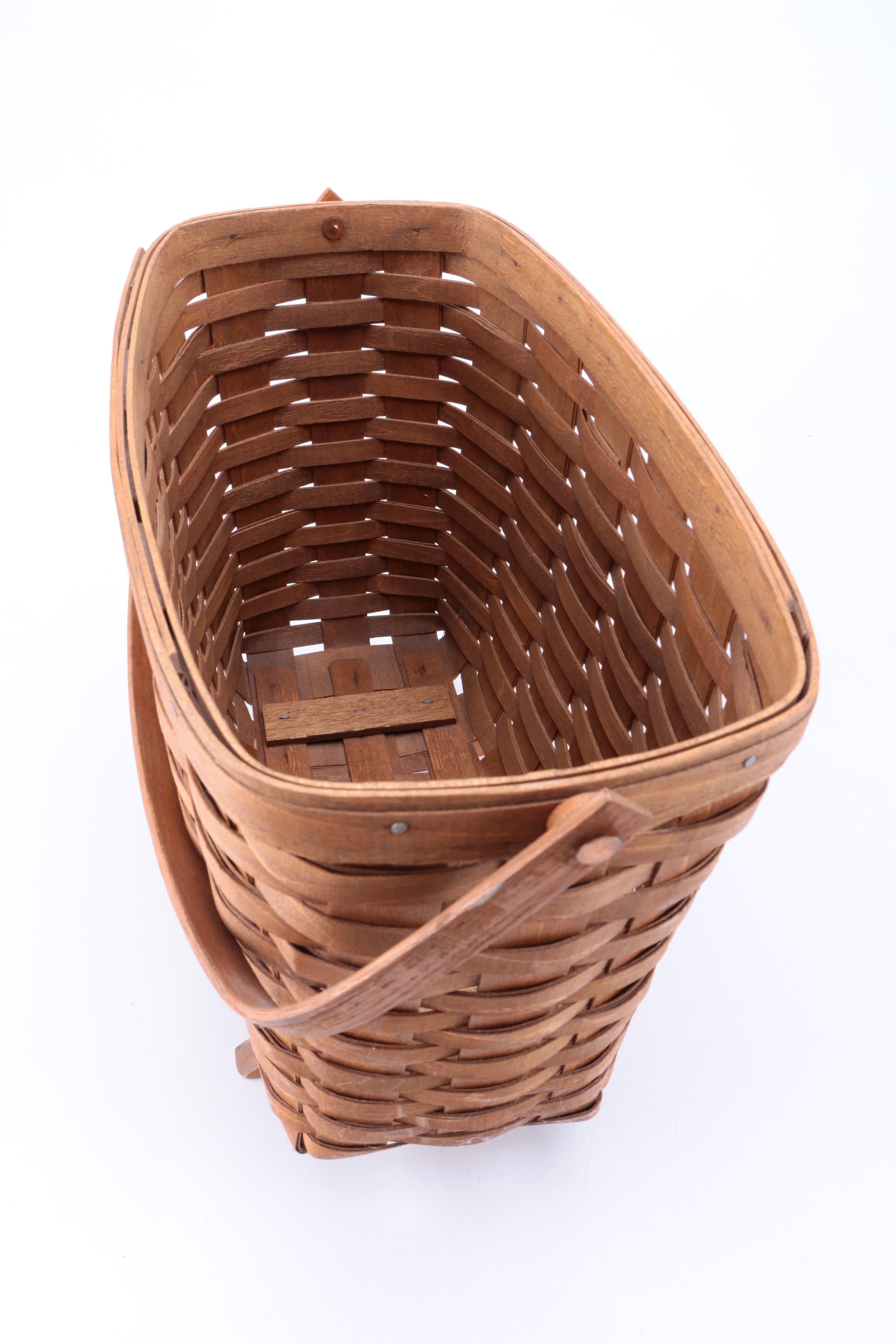 Longaberger Style Magazine Basket
