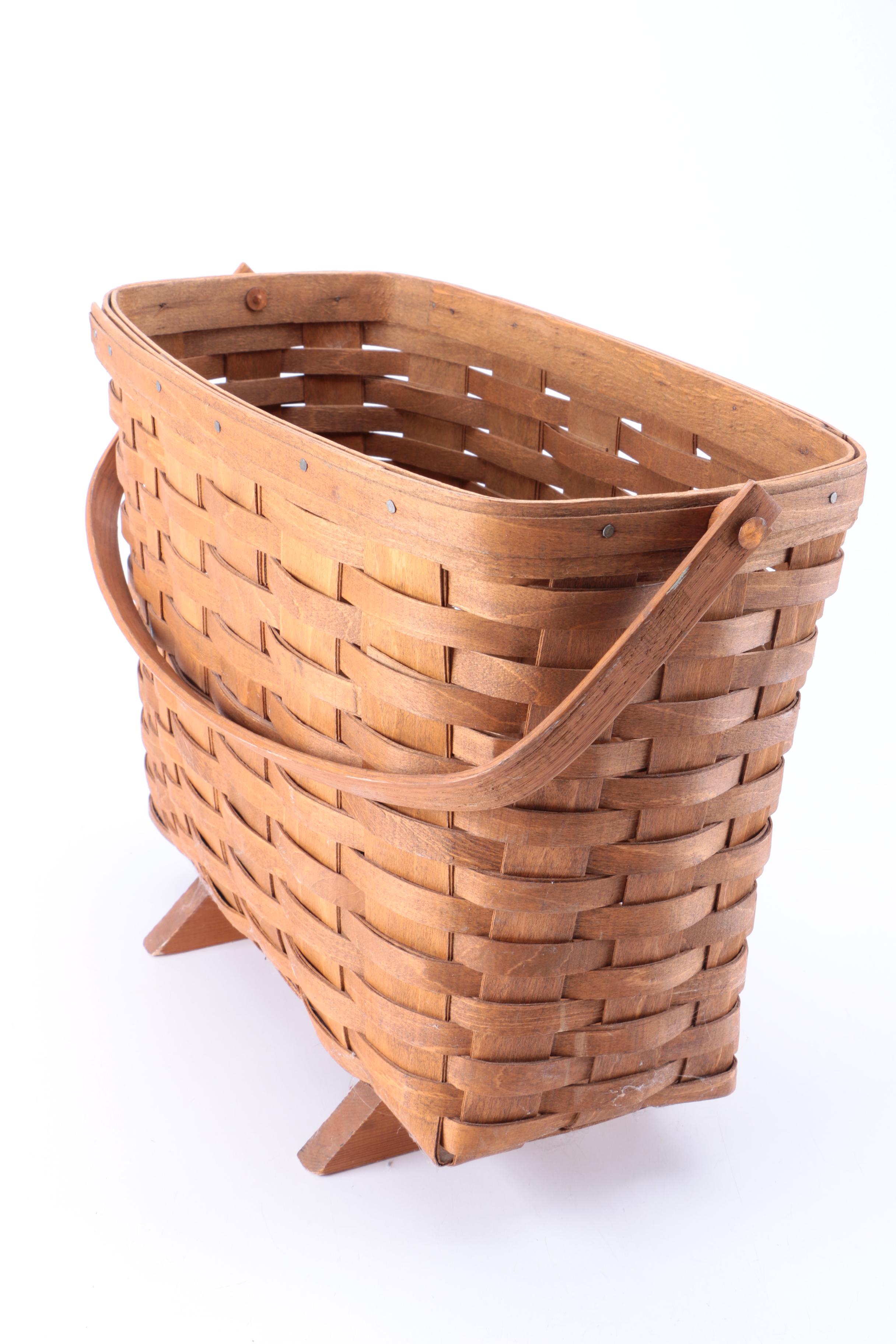 Longaberger Style Magazine Basket